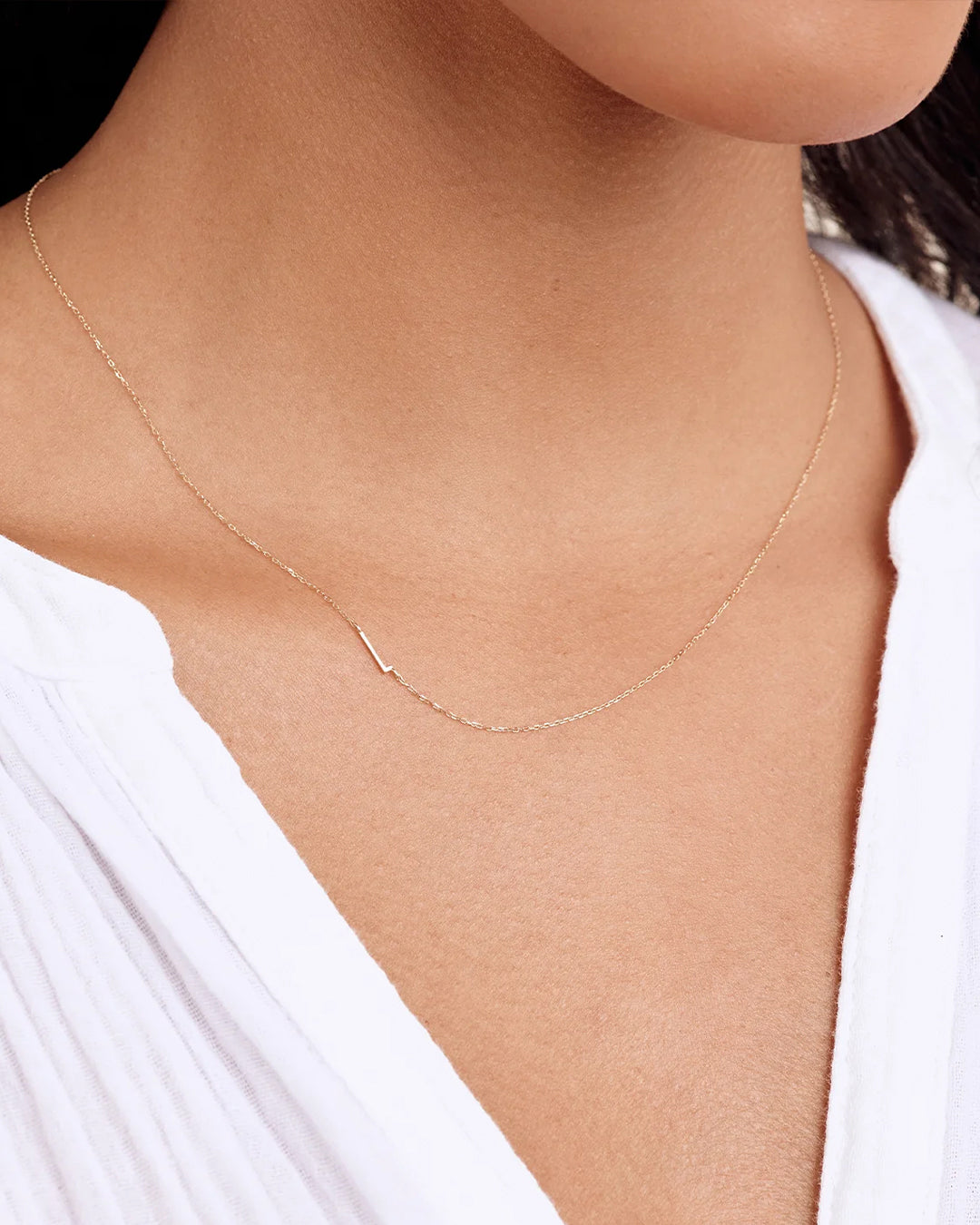 14K Gold Alphabet Necklace - Personalized Initial Pendant Jewelry for Women - Perfect for Gifts, Birthdays & Everyday Elegance