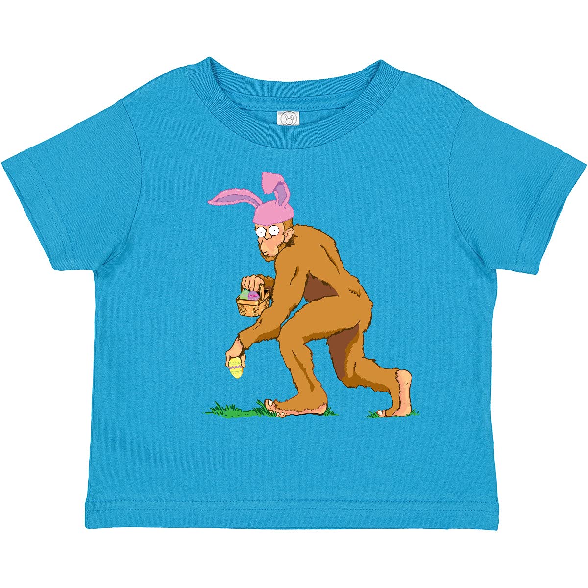 Inktastic Bigfoot is The Easter Bunny Toddler T-Shirt - Cute Easter Outfit for Kids, Funny Holiday Graphic Tee - Perfect for Easter Egg Hunts & Spring Celebrations