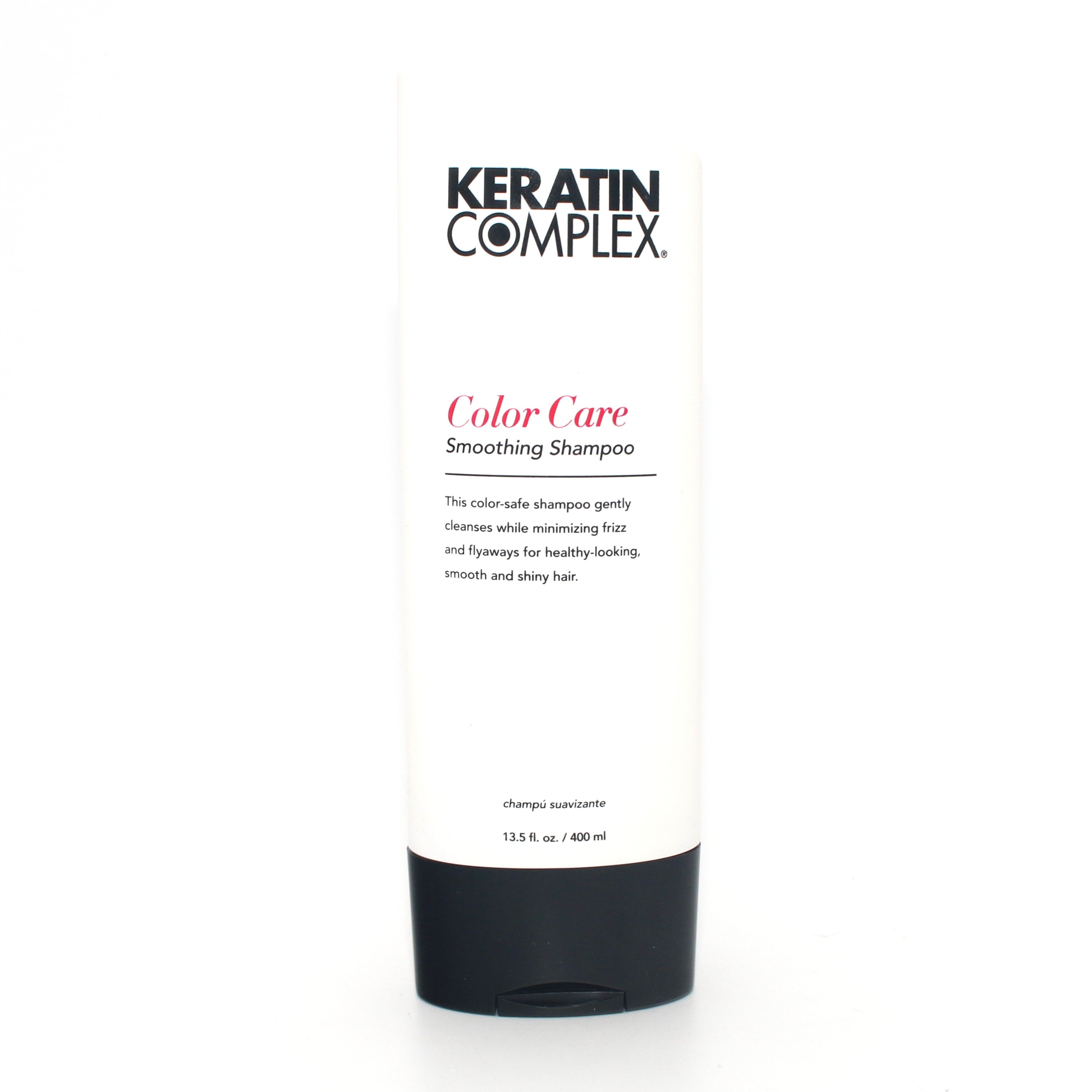 Keratin Complex Color Care Smoothing Shampoo for Damaged Hair - 13.5 oz | Sulfate-Free, Hydrating Formula for Frizz Control & Shine | Perfect for Color-Treated & Chemically Processed Hair