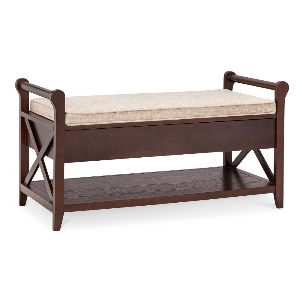 Threshold Vincent Wooden Entryway Bench - Brown, 36