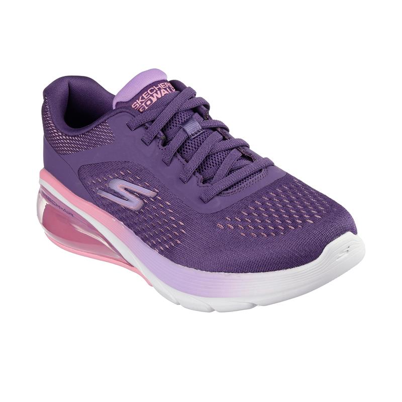 Skechers GO WALK AIR 3.0 Women's Walking Shoes - Lightweight & Comfortable Slip-On Sneakers in Plum Color | Perfect for Travel, Work & Everyday Wear