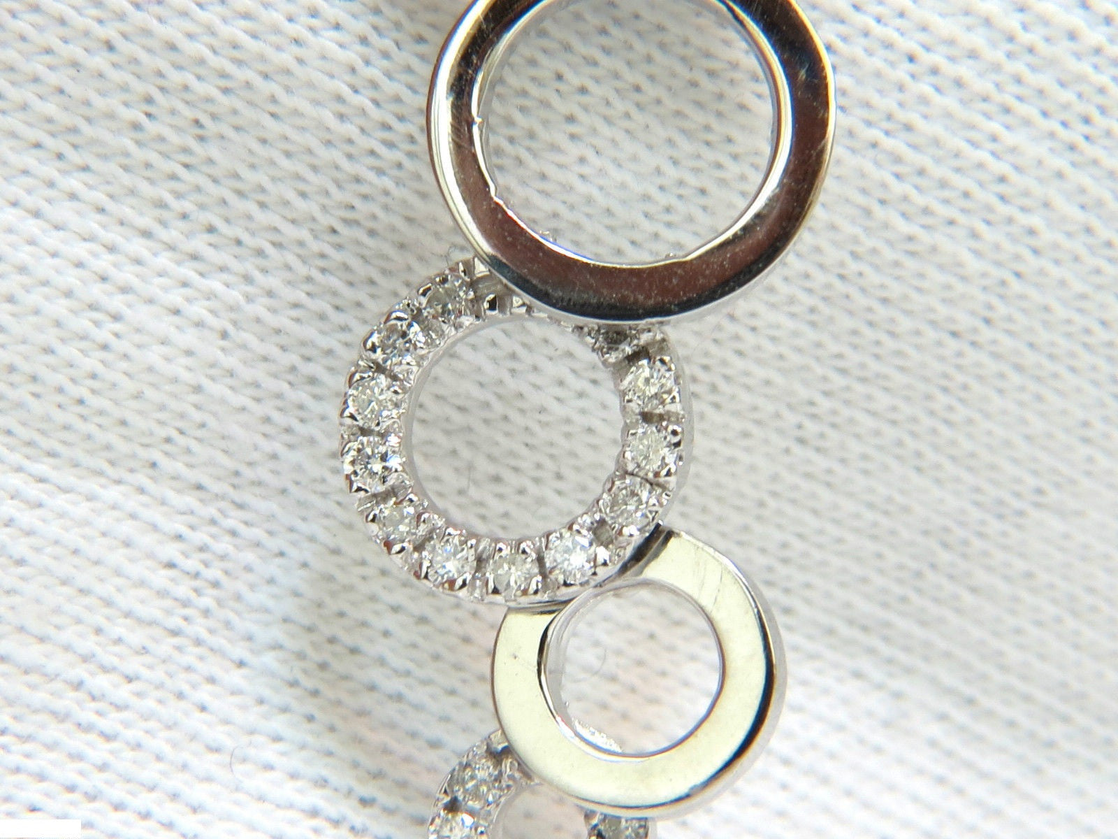 0.60CT Round Dangle Bubble Pendant with Natural Diamonds (F/VS, 14K Gold) - Perfect for Weddings, Parties & Special Occasions