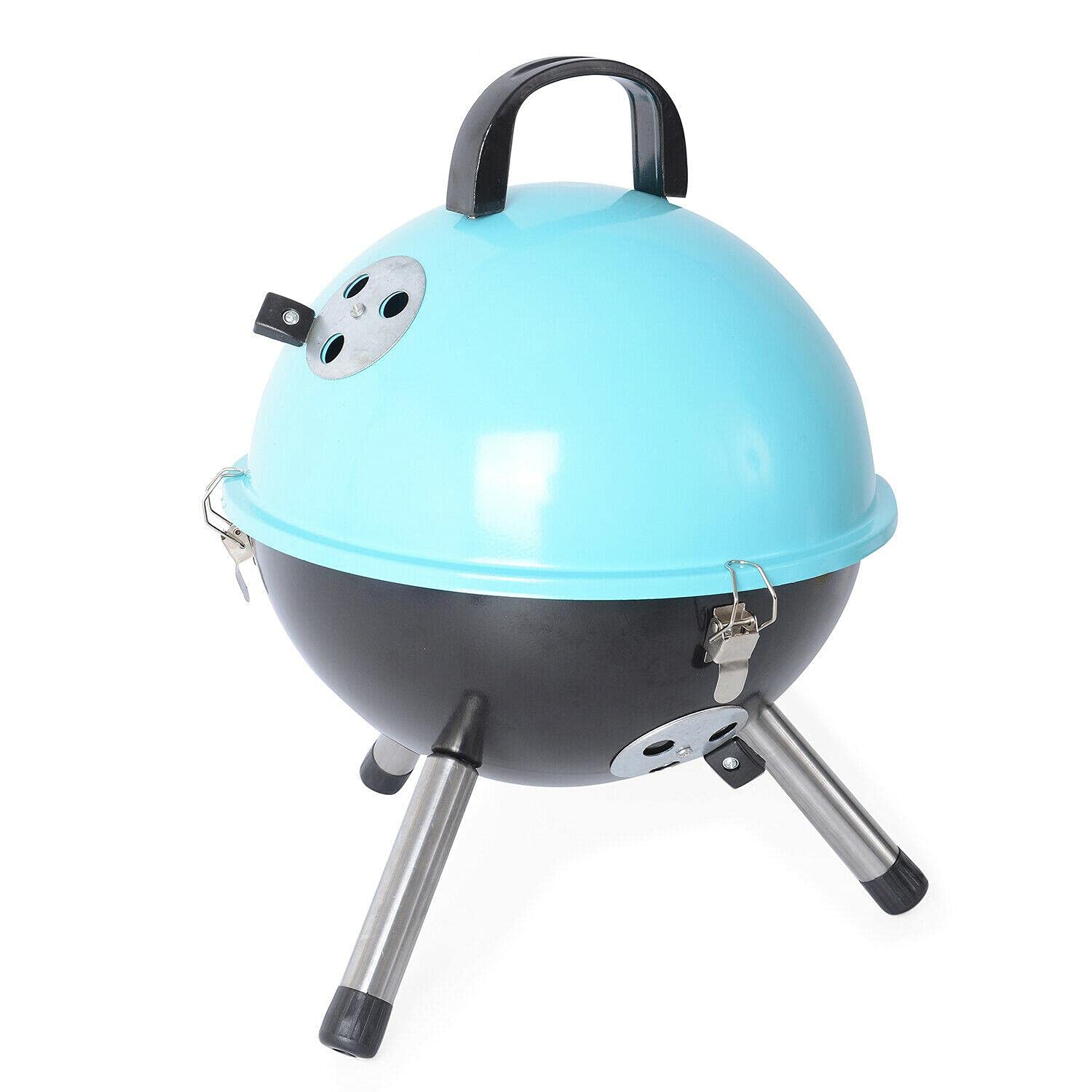 Europder Mini Portable Charcoal BBQ Grill for Outdoor Cooking - Lightweight Camping & Backyard Grill with Blue Finish | Perfect for Picnics, Tailgating, and Backyard Barbecues