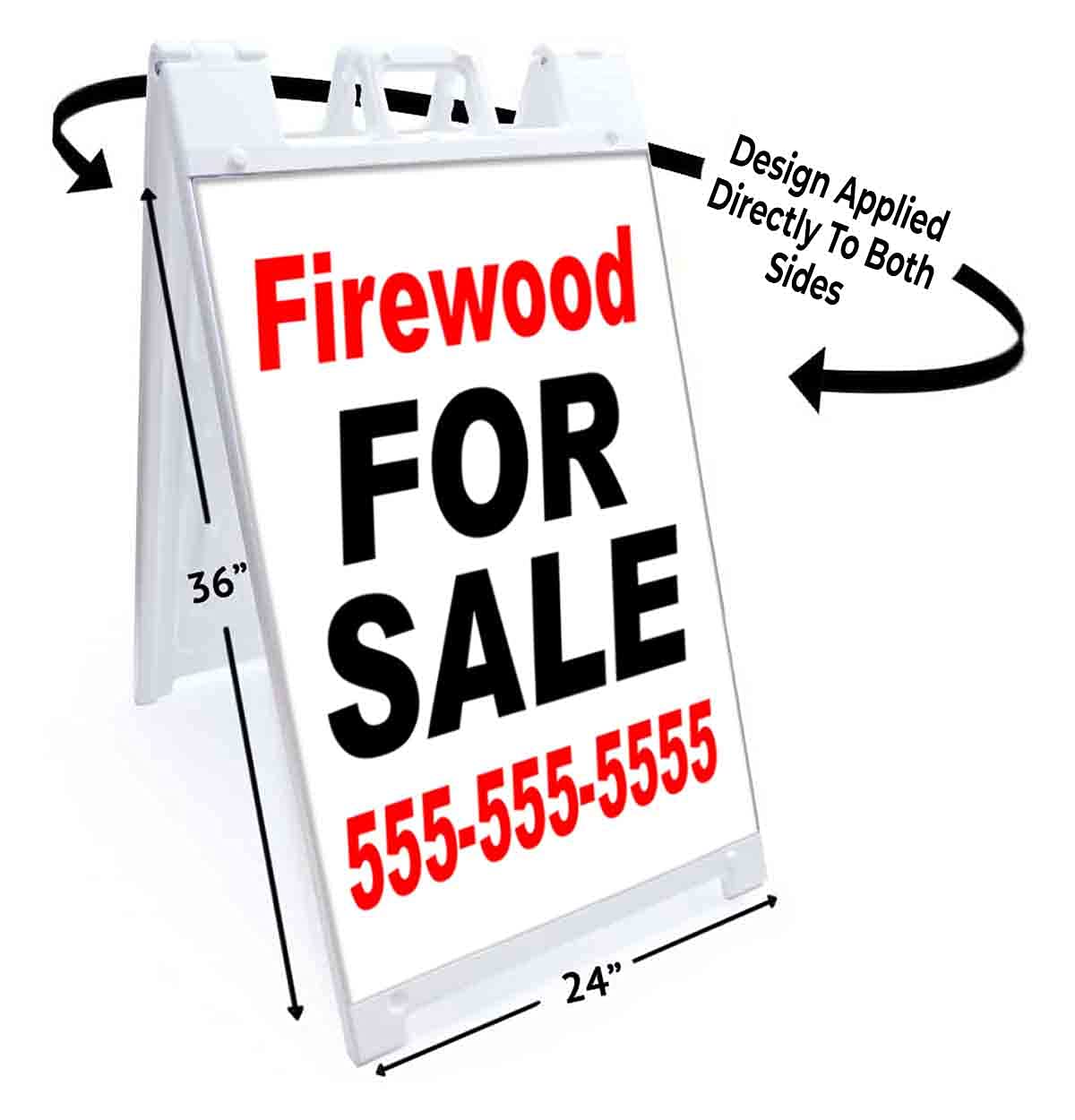 Customizable Firewood for Sale Sign - 24