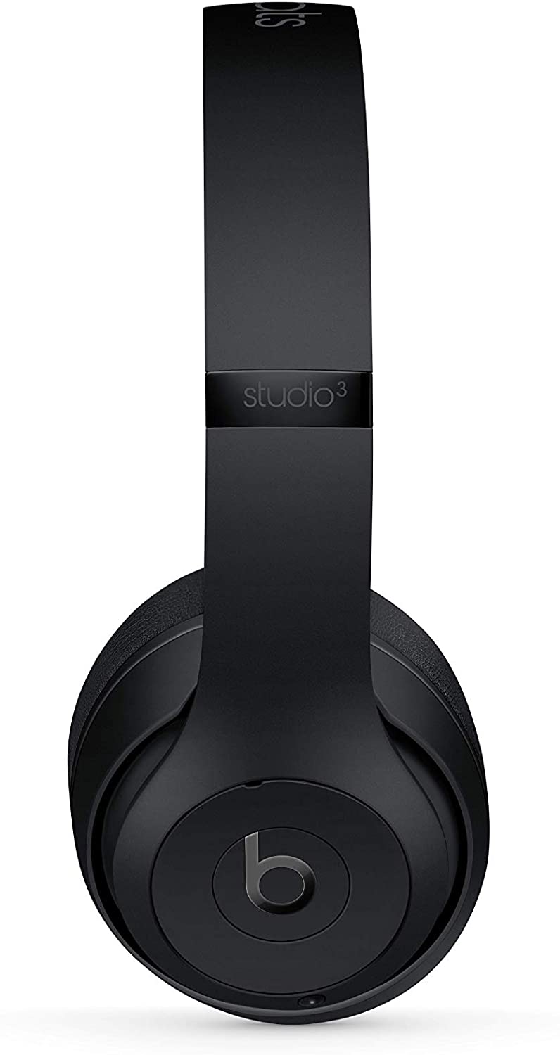 Beats Studio3 Wireless Noise Cancelling Bluetooth Headphones - Matte Black (MX3X2LL) | Over-Ear Comfort for Travel, Work & Music Lovers
