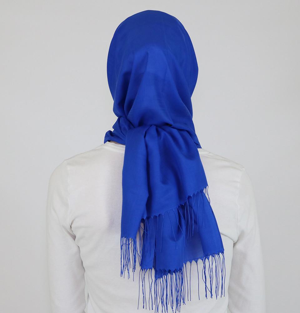 Aker Ince Premium Hijab Shawl Scarf #322 Royal Blue - Soft Muslim Headscarf for Women, Modest Fashion Accessory for Daily Wear, Prayer, and Special Occasions