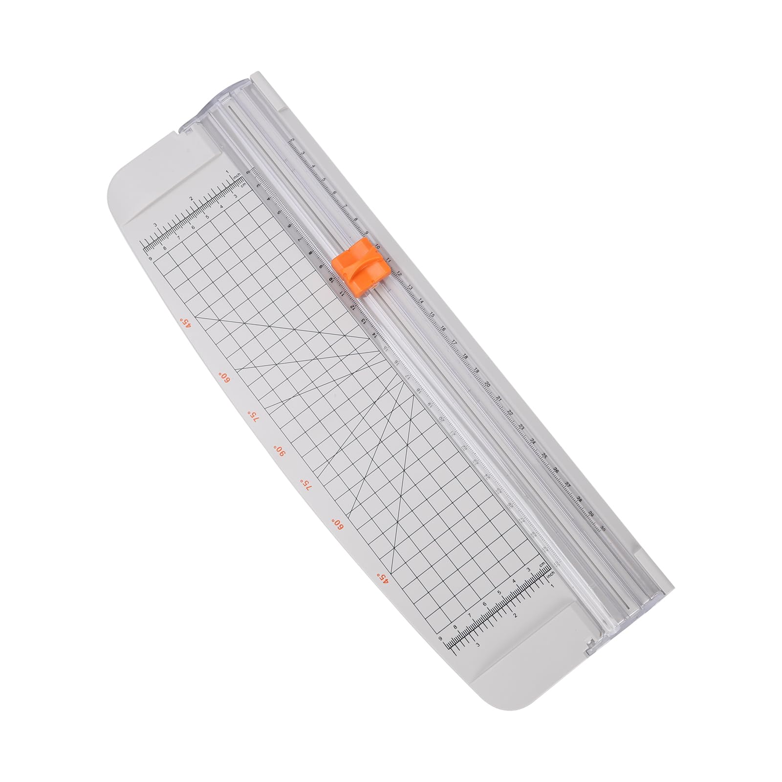 **12 Inch A4 Paper Cutter - Portable Paper Trimmer with Safety Guard & Side Ruler for Crafting, Scrapbooking, Coupons, Labels & Cardstock (White) | Perfect for Home, Office & DIY Projects**
