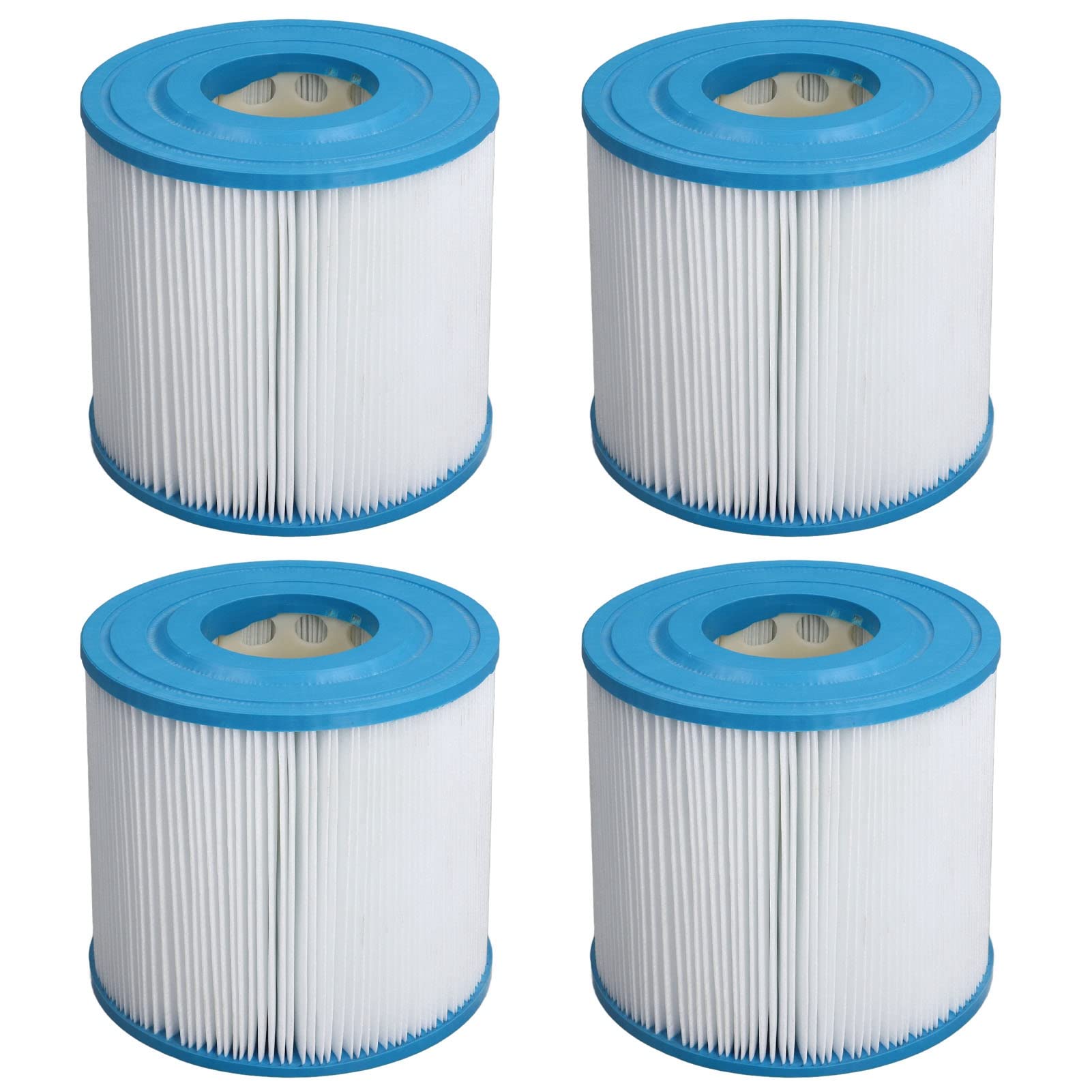 4Pcs Swimming Pool Filter Cartridge Replacement for AF25 | Spa & Pool Vacuum Cleaner Filter Element | Compatible with Hot Tubs, Above Ground Pools & Inground Pools