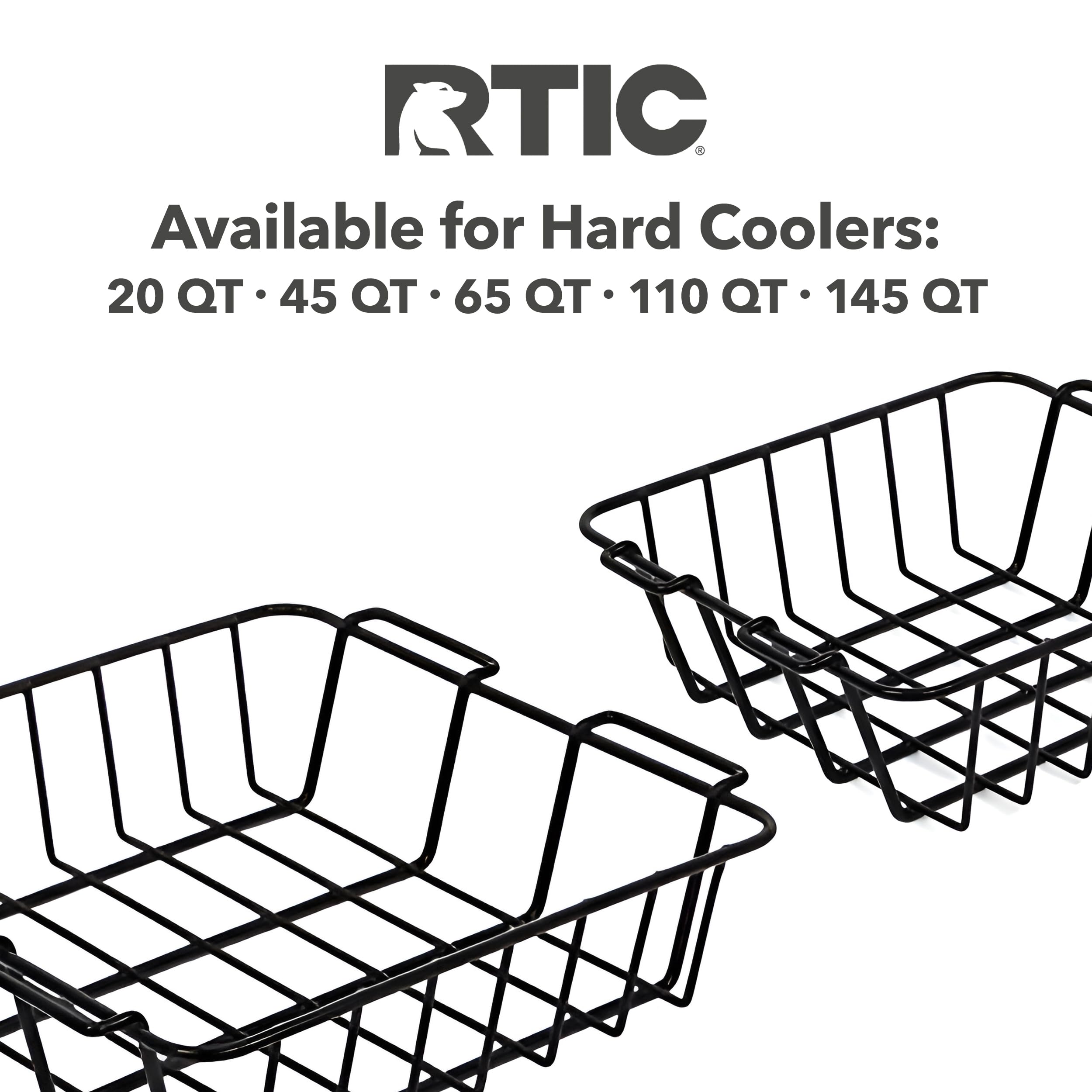 RTIC Ultra-Tough Cooler Basket Tray Insert - Durable Cooler Accessory for Camping, Fishing & Outdoor Adventures - Perfect for Organizing Food & Drinks