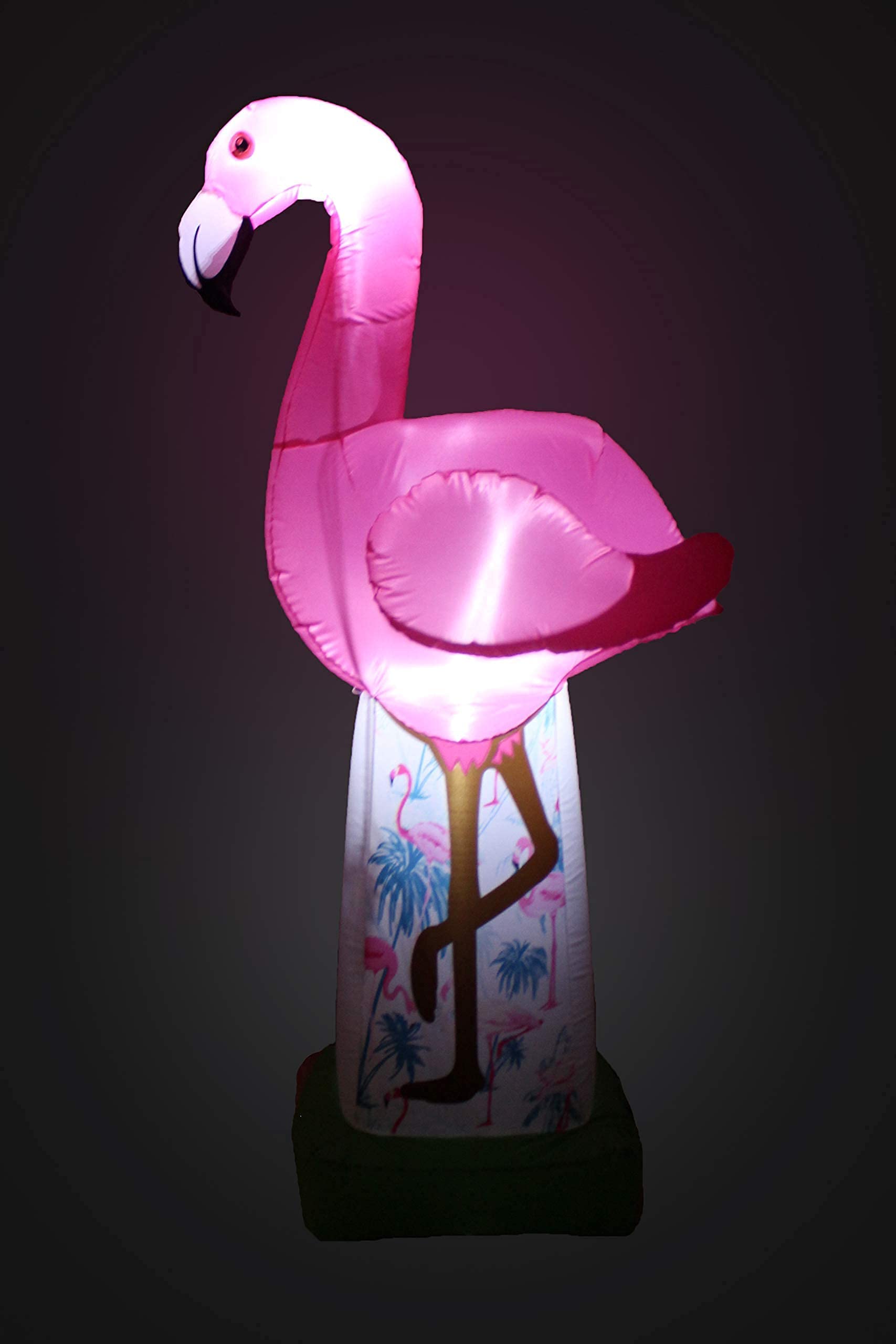 6ft Inflatable Pink Flamingo & 4ft Graduation Teddy Bear Decor Set - Perfect for Summer Parties, Graduation Celebrations, Backyard BBQ, and Poolside Events