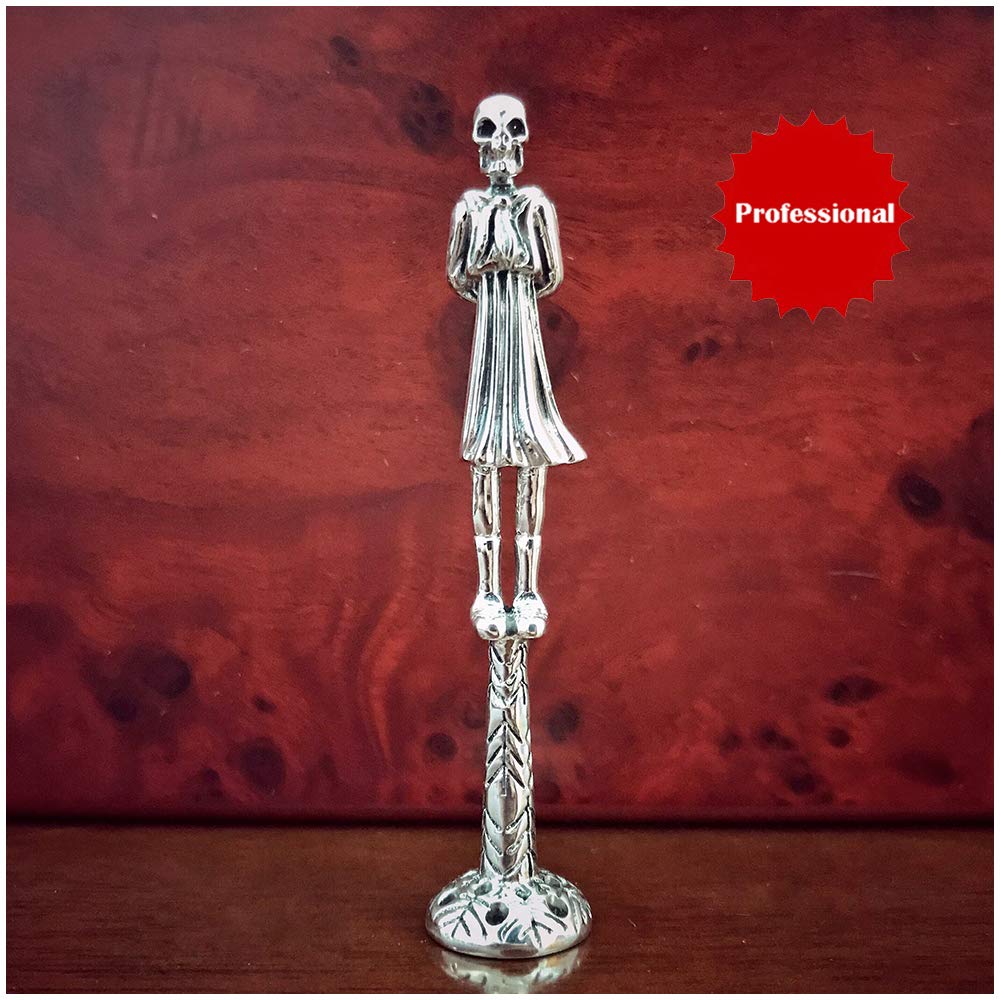 Premium 925 Sterling Silver Tobacco Pipe Tamper Tool - Durable Metal Anti-Extinguishing Pressure Bar for Pipe Cleaning & Maintenance - Perfect for Pipe Smokers & Collectors - Ideal for Home, Office & Outdoor Use