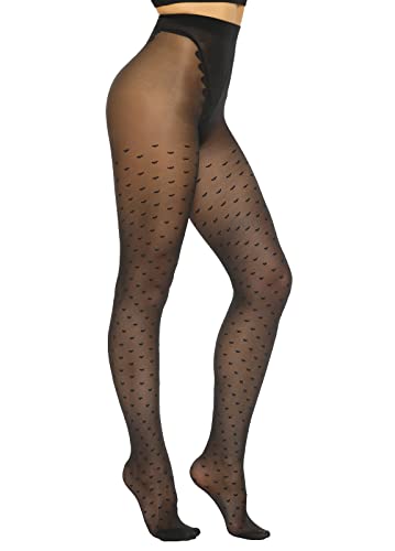 Black Tights - Hearts