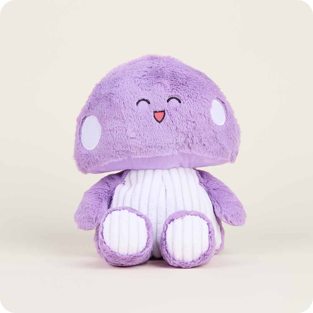 Purple Mushroom Warmies - Soft Plush Heating Pad for Kids & Adults - Microwaveable Warmable Stuffed Animal for Stress Relief & Comfort - Perfect for Relaxation, Sleep Aid, and Cold Weather Warmth