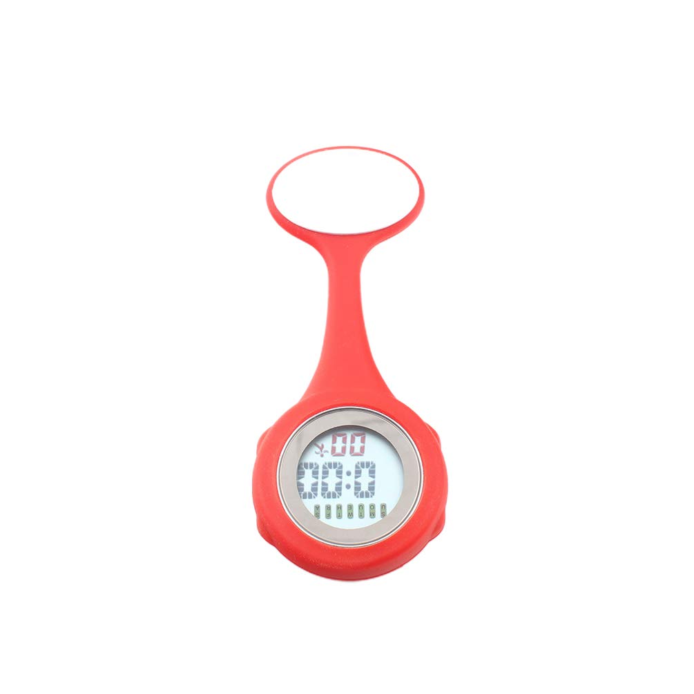 NICERIO Nurse Fob Watch with LCD Digital Display - Clip On Hanging Pocket Watch for Nurses & Doctors | Perfect for Medical Professionals, Healthcare Workers & Students in Hospitals & Clinics