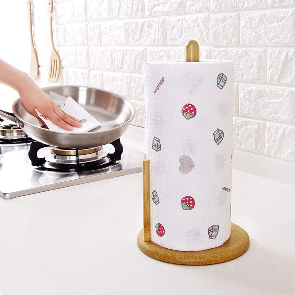 European Style Roll Paper Holder - Sturdy Desktop Paper Towel Stand Dispenser for Kitchen & Bathroom | Perfect for Home, Office, and Restaurant Use