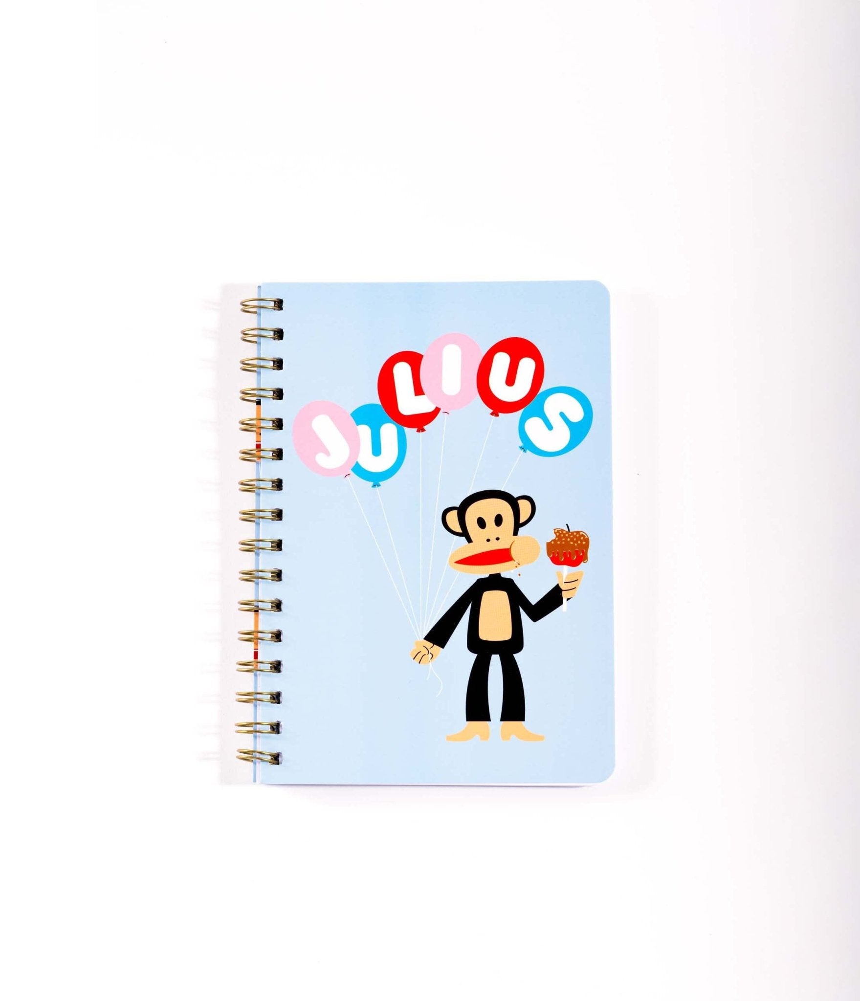 Paul Frank Julius Balloon Notebook - Cute Cartoon Design Spiral Notebook for School, Office & Journaling - Lined Paper Notebook for Students, Work & Gift Ideas