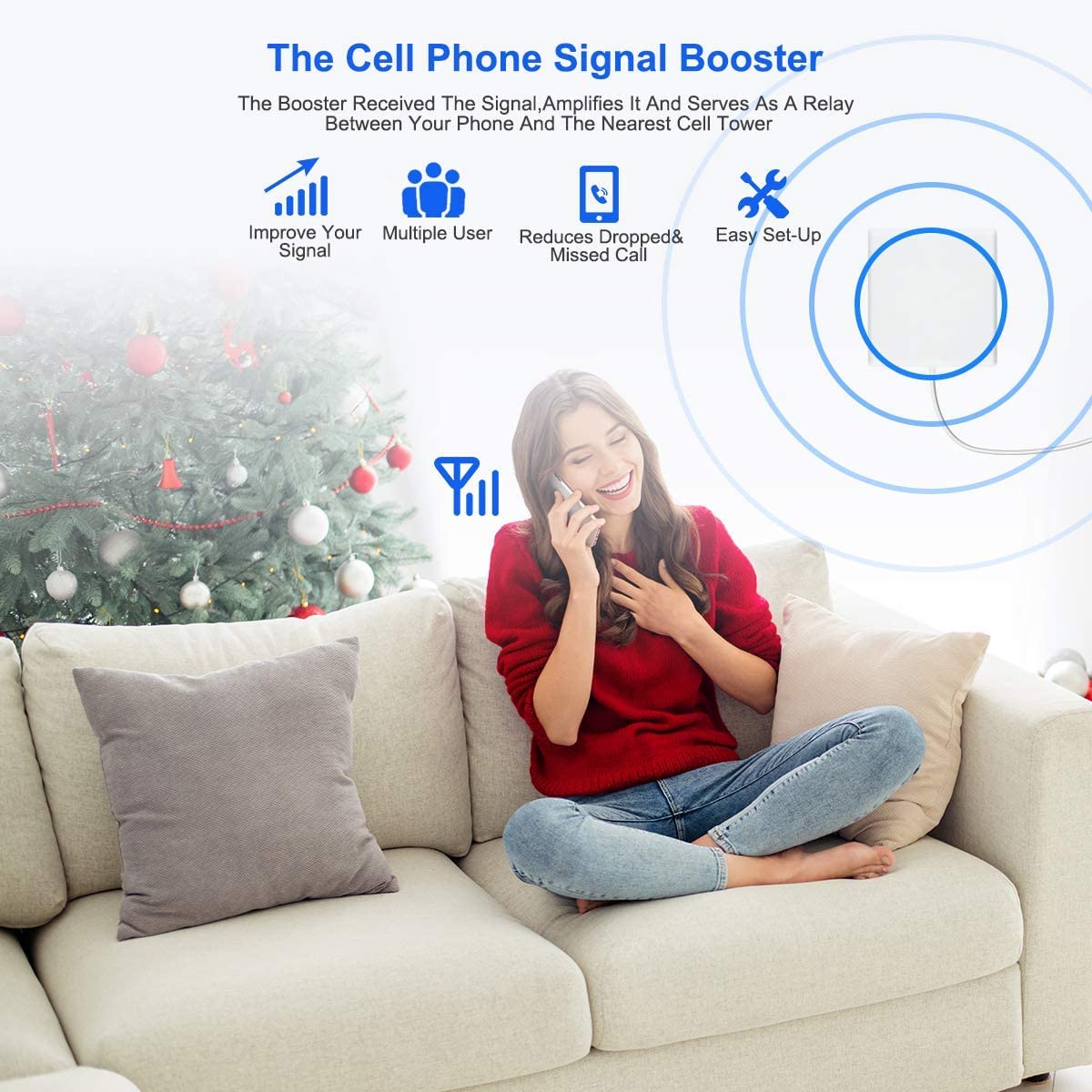 AT&T Verizon T-Mobile Signal Booster for Cars & Homes