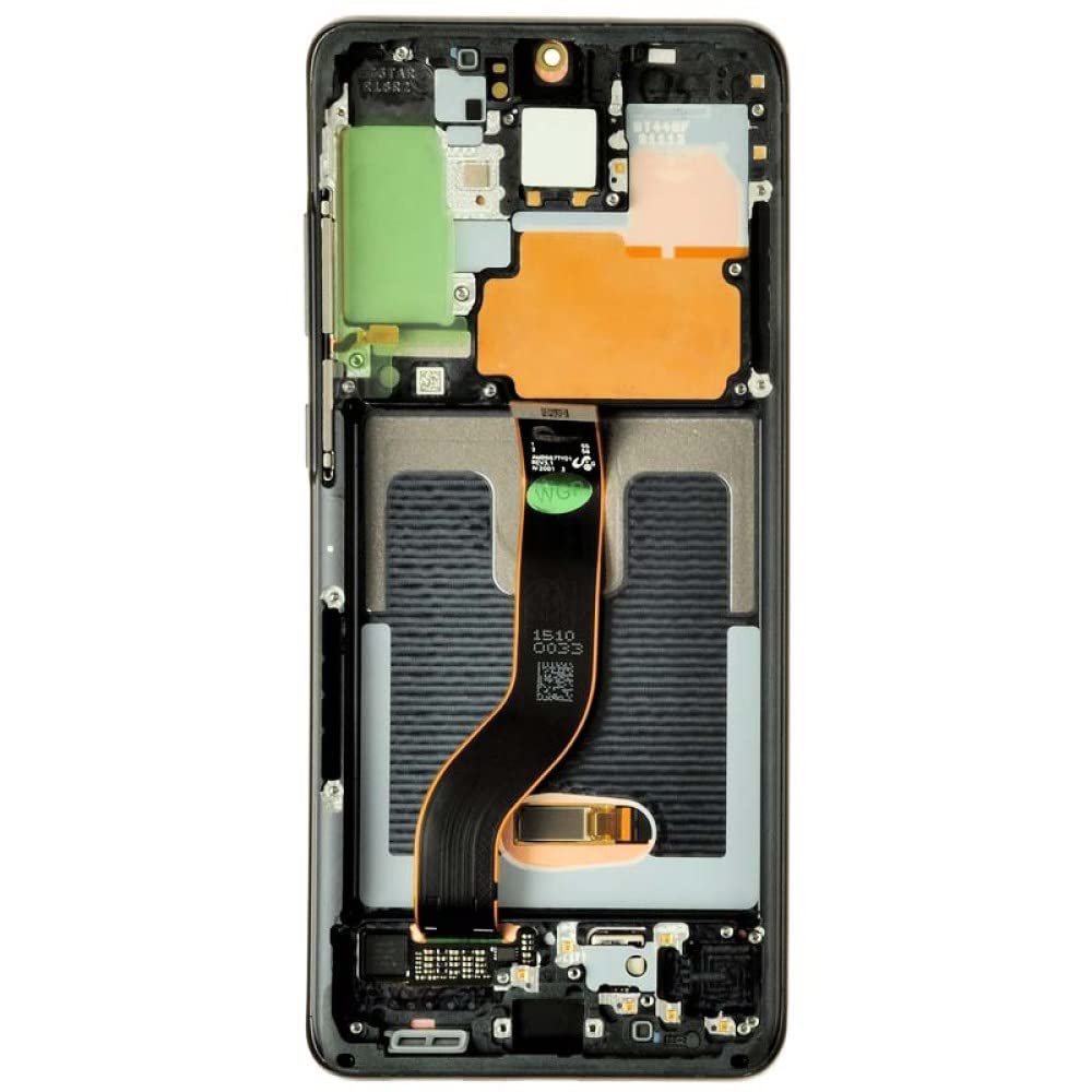 Original OLED, Digitizer & Frame Assembly for Samsung Galaxy S20+ (G985/G986) - Cosmic Black - OEM Quality with Separator Card - Easy DIY Phone Screen Repair Replacement Kit for Home or Professional Use