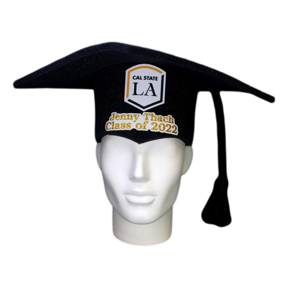 Custom Foam Party Graduation Caps - Personalized Graduation Hat Decor for College & High School 2022 - Unique Graduation Gift Idea for Parties, Celebrations & Photo Props