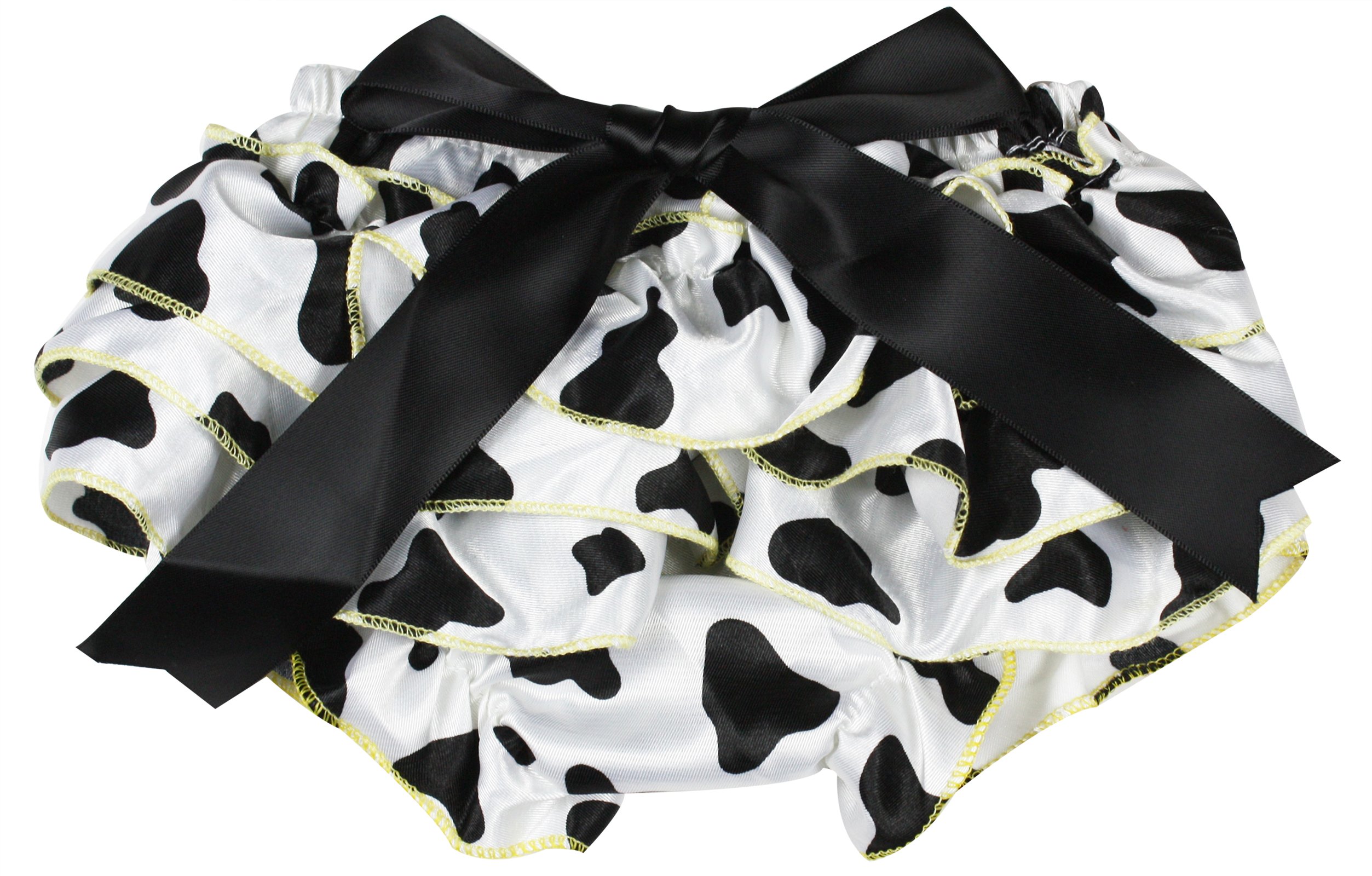 Petitebella Milk Cow Satin Baby Bloomer 6-24 Months | Soft & Comfortable Infant Romper for Girls & Boys | Perfect for Playtime, Photo Shoots & Special Occasions