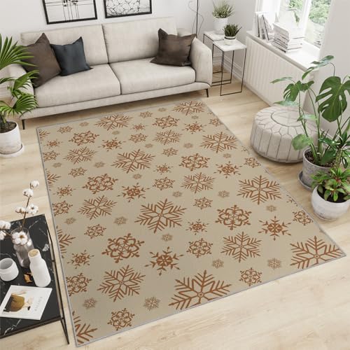 Light Brown Christmas Snowflakes