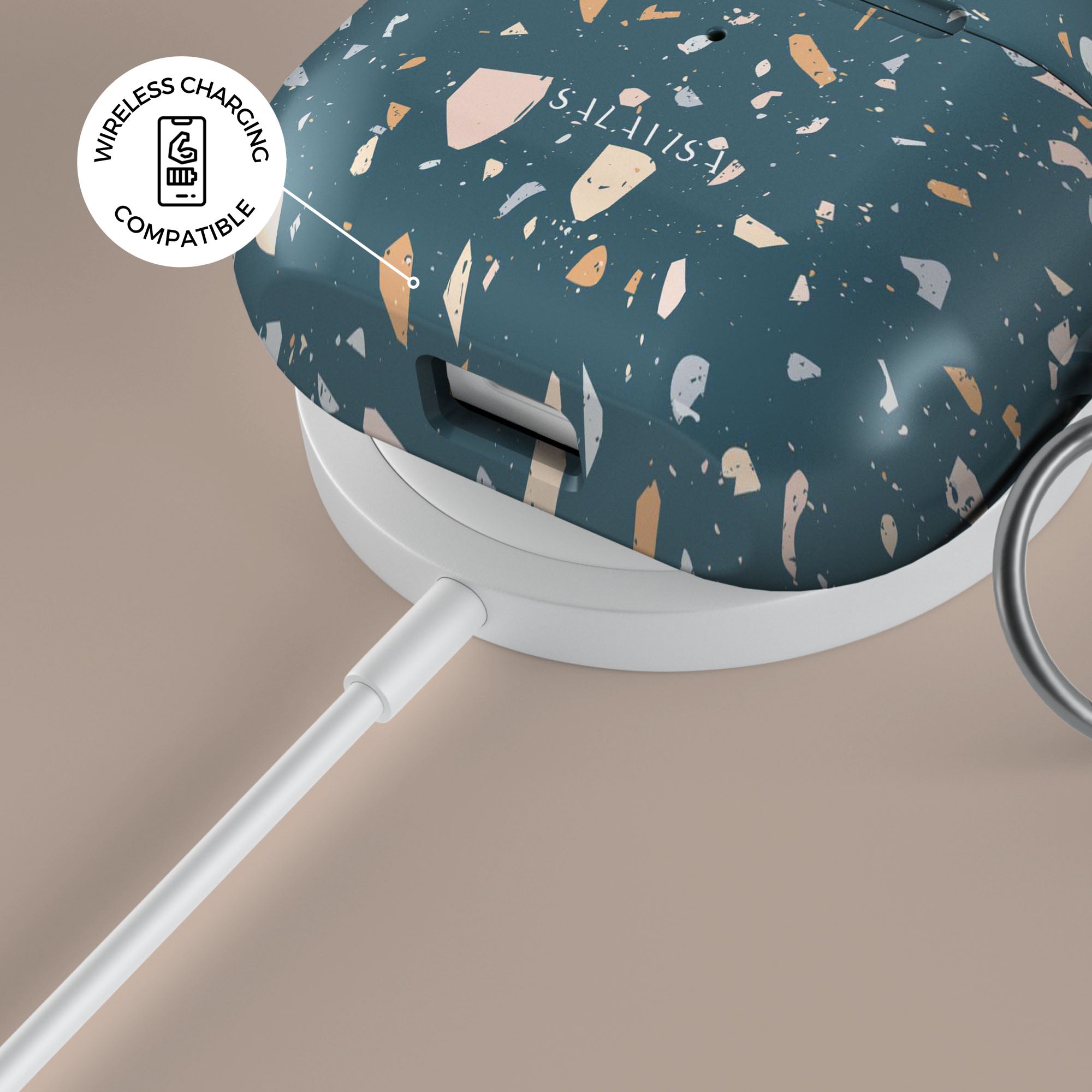 Terrazzo Pattern AirPods Pro Case - Marble Design Protective Cover for Apple AirPods Pro 1/2/3 - Stylish & Durable Phone Accessory for Travel, Work & Daily Use