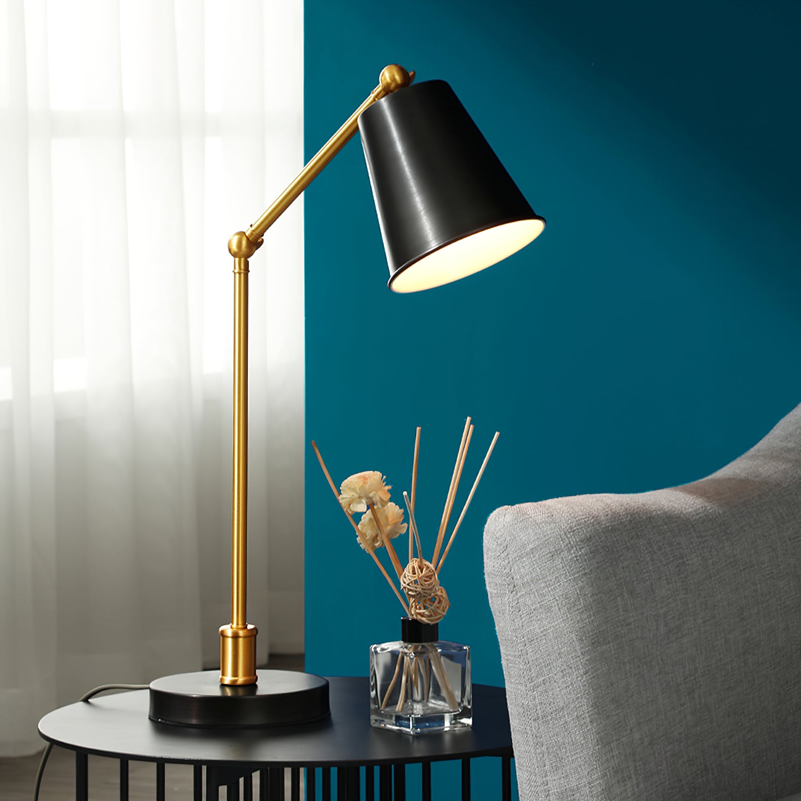 Epinal Table Lamp - Modern LED Nightstand Lamp with USB Port, Touch Control & Adjustable Brightness for Bedroom, Living Room, and Office Decor