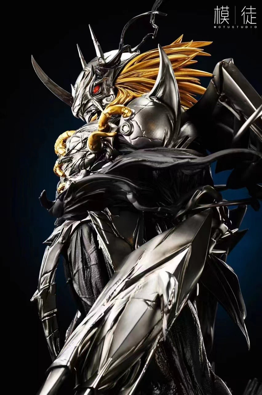 Buy MOTU Studio Black War Greymon Action Figure - Premium Collectible Dark Digimon Toy for Display & Battles | Perfect for Anime Fans & Digimon Collectors