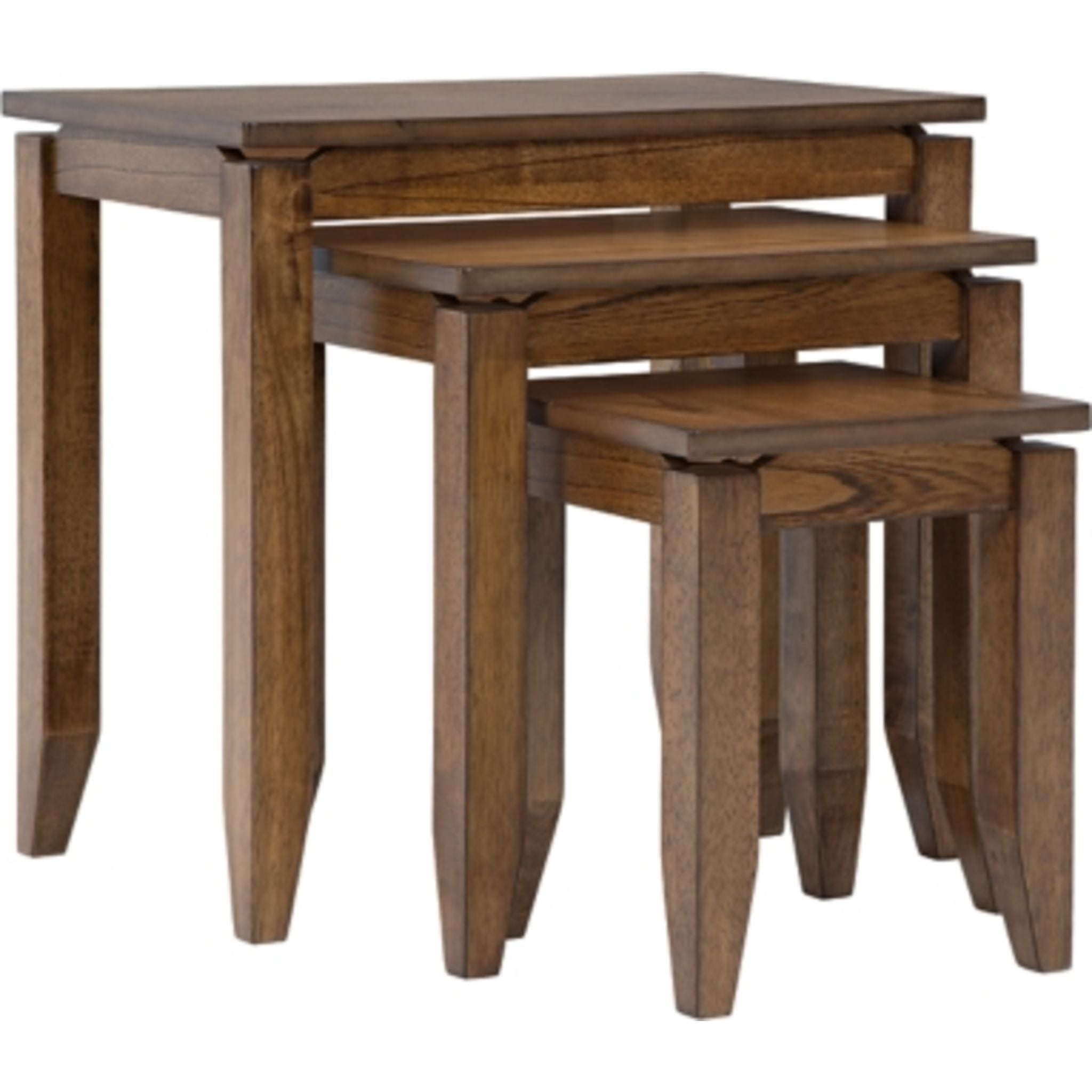 Brentmond 3-Piece Brown Wooden Accent Table Set - Perfect for Living Room, Bedroom, or Entryway Decor