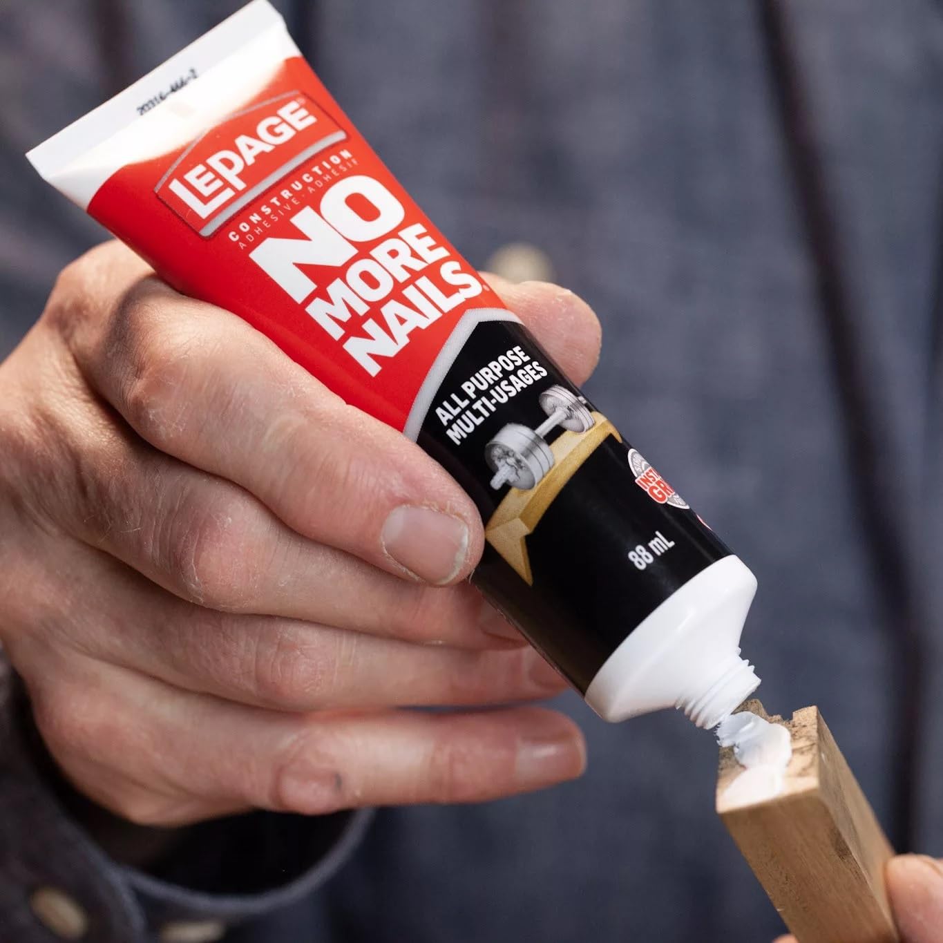 88mL No More Nails All-Purpose Construction Adhesive - Strong Bonding Glue for Wood, Metal, Ceramic & More - Perfect for Home Repairs, DIY Projects & Construction Work