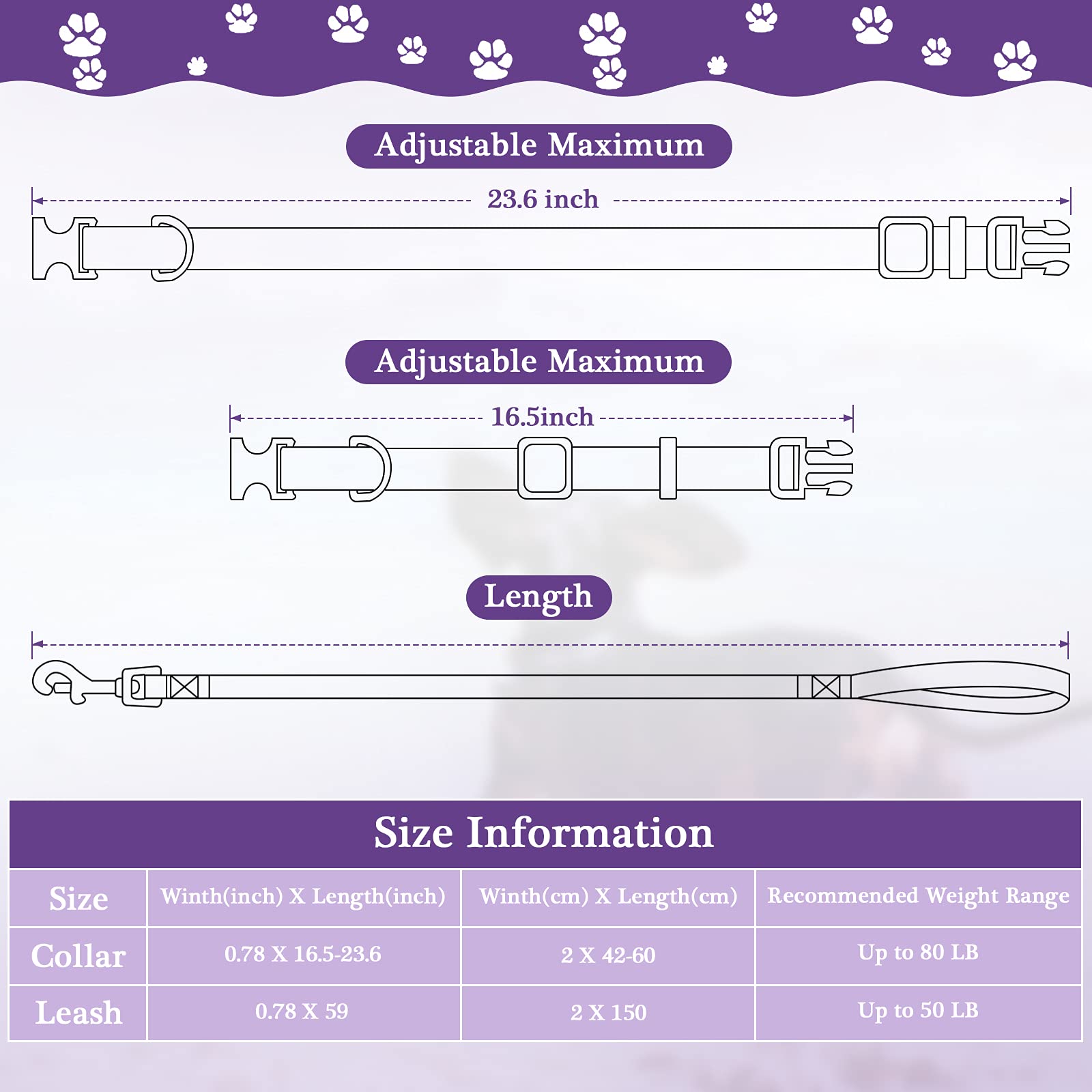 Weewooday 8-Piece Nylon Dog Collar and Leash Set - Adjustable Pet Collars for Small, Medium & Large Dogs - Personalized Puppy Training Supplies in 4 Colors - Perfect for Walking, Hiking & Outdoor Adventures