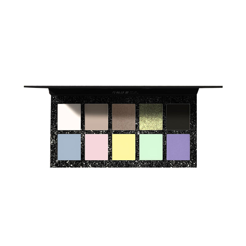 DRAMO Moonwheel Project Initial Heart Series Eyeshadow Palette 008 Moonlight - Highly Pigmented Eye Shadow Makeup Palette for Day & Night Looks - Perfect for Party, Date Night, and Special Occasions