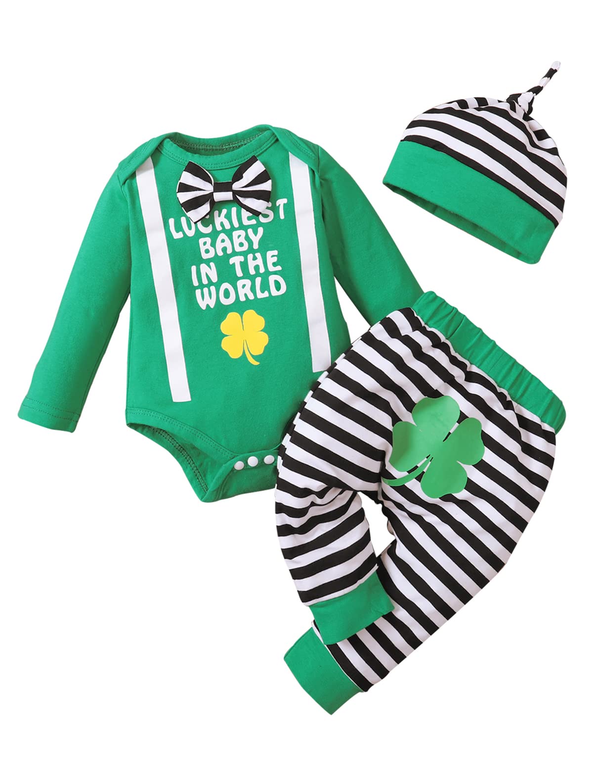 Baby Boy St. Patricks Day Outfit - Luckiest Infant Clothes for Holiday
