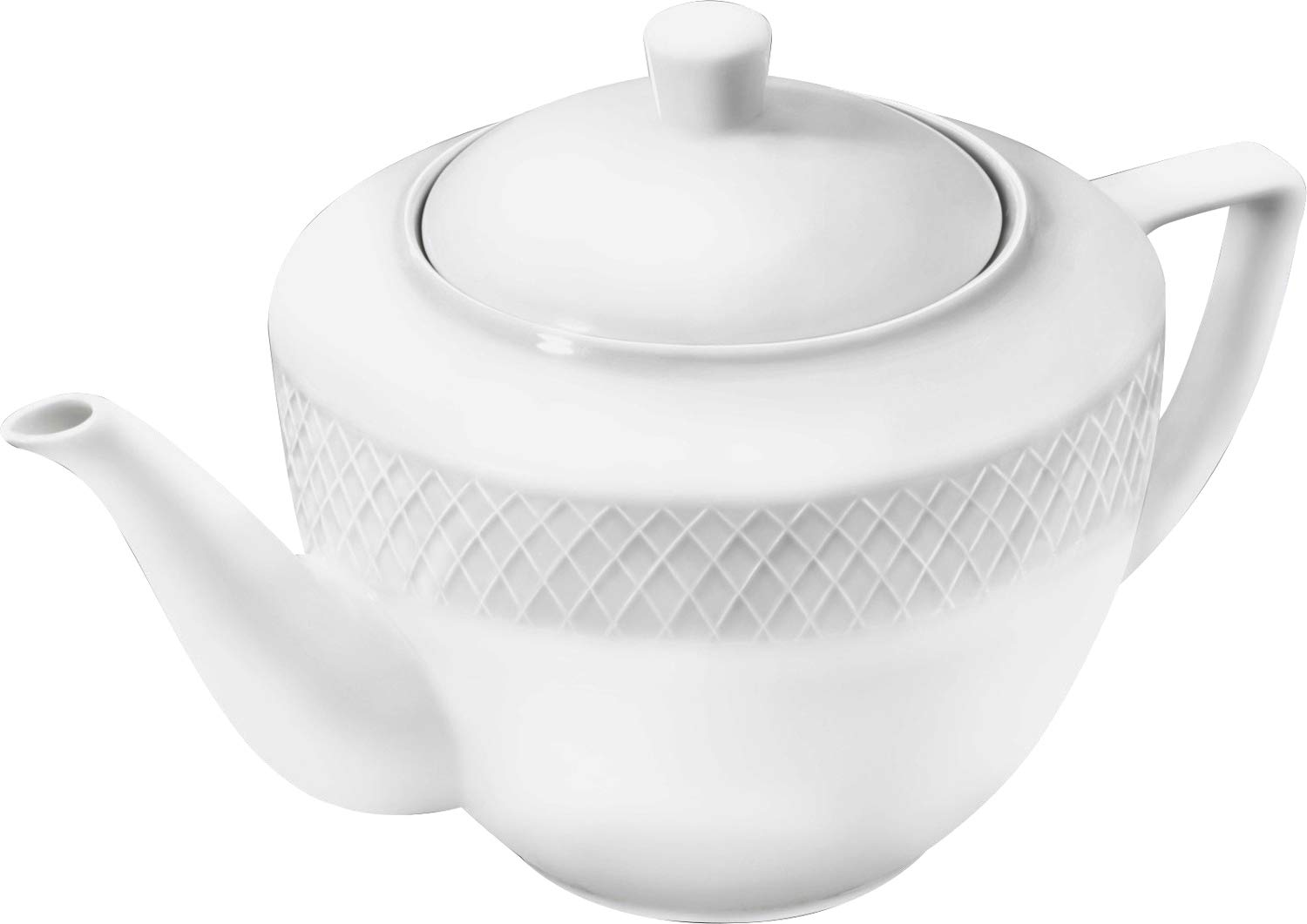 Wilmax 32026 Ceramic Teapot 30.4oz (900ml) - Elegant Porcelain Tea Pot for Loose Leaf or Bagged Tea, Perfect for Afternoon Tea, Office Use & Gift Giving