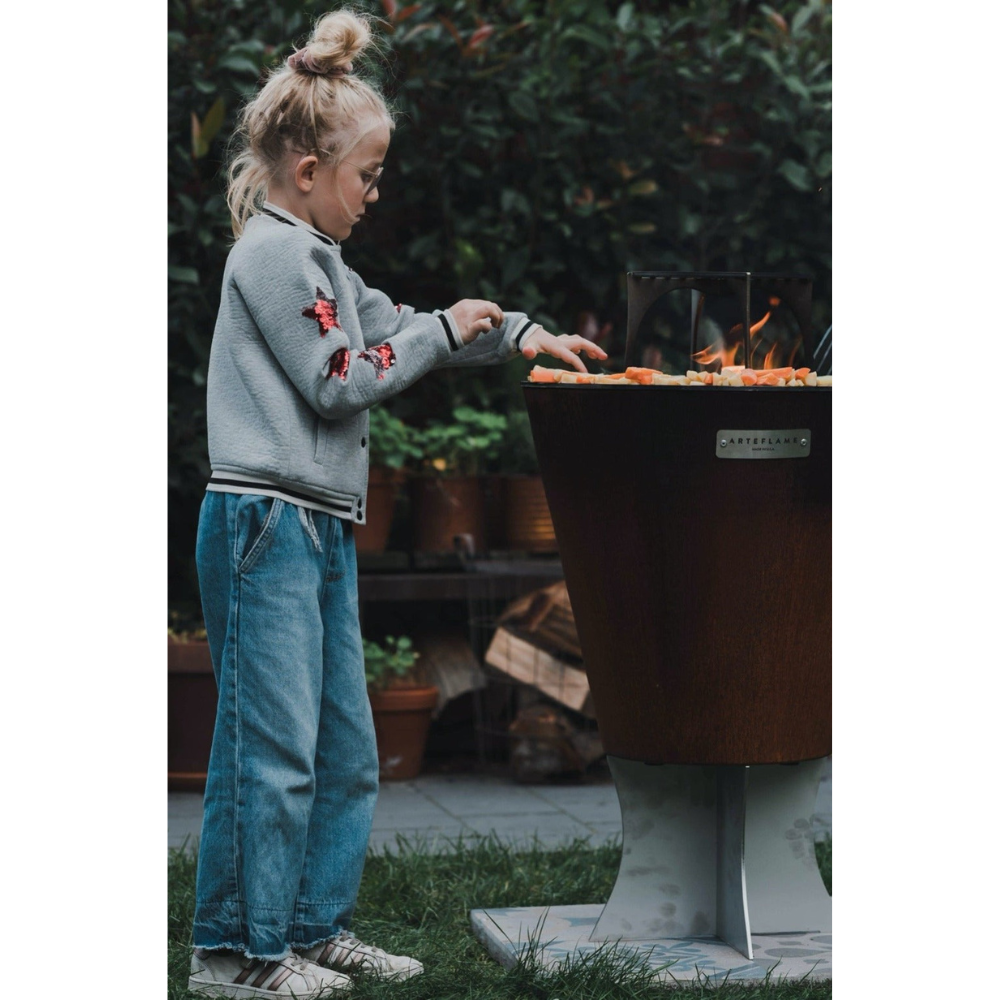 Arteflame One Series 20-Inch Premium Outdoor Grill for Backyard BBQ, Patio Cooking & Camping – Heavy-Duty Cast Iron Griddle & Smoker Combo