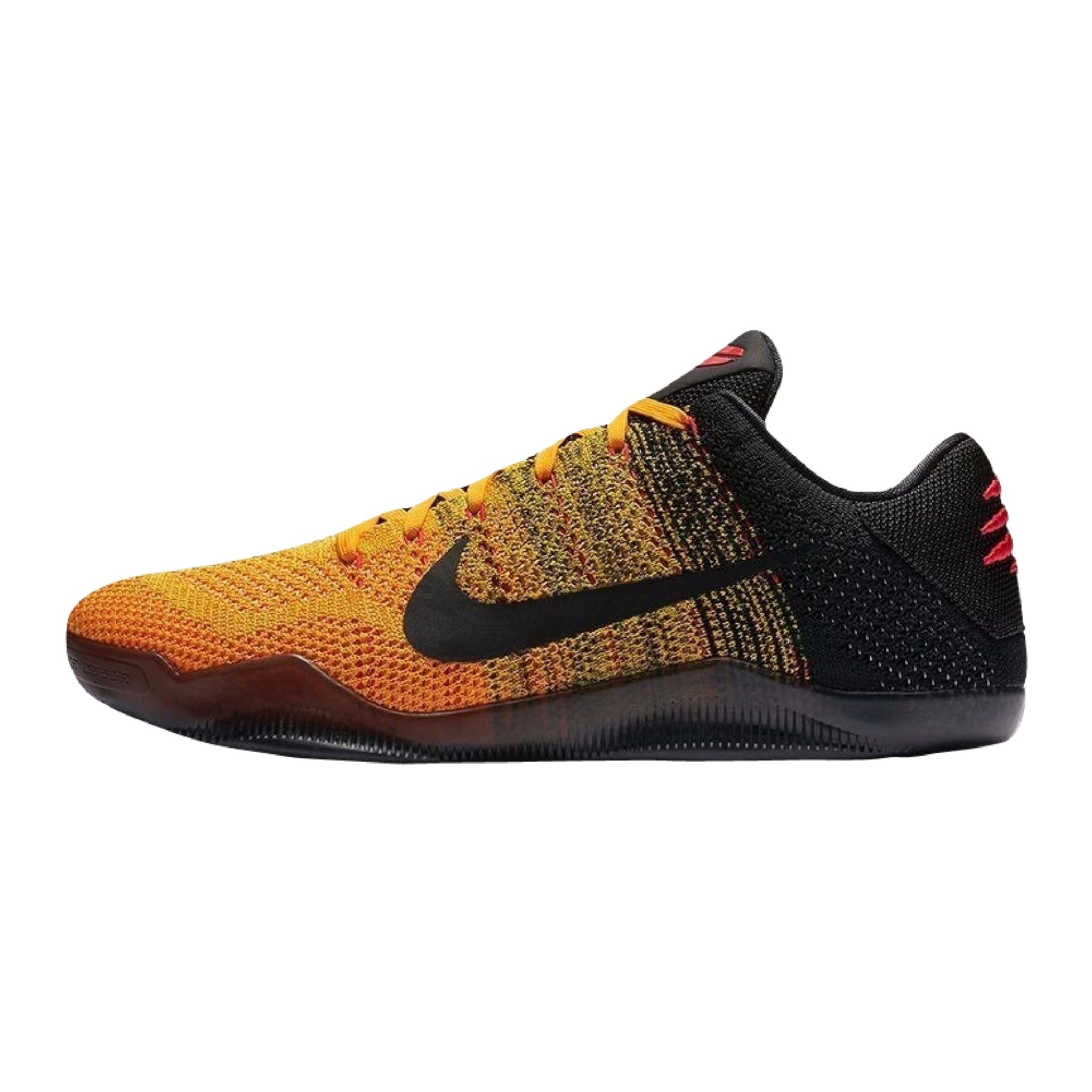 Nike Kobe 11 Elite Low Basketball Shoes - Bruce Lee Tribute in University Gold, Red & Black | Performance Sneakers for Court Play & Streetwear Fashion