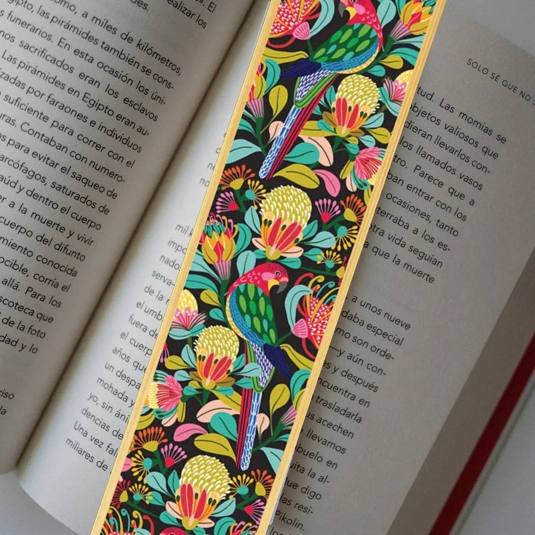 Rosella Parrot Wooden Bookmark - Handcrafted Australian Native Bird Design - Perfect Gift for Book Lovers & Bird Enthusiasts - Ideal for Reading, Collecting & Home Decor