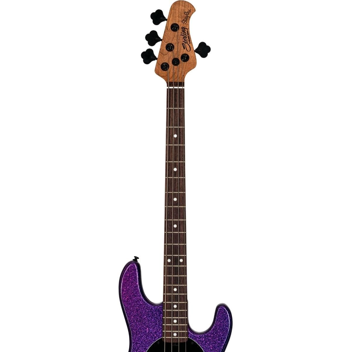 Sterling by Music Man RAY34-PSK-R2 4-String Bass Guitar - Right-Handed, Purple Sparkle Finish | Perfect for Live Performances, Studio Recording & Rock Music