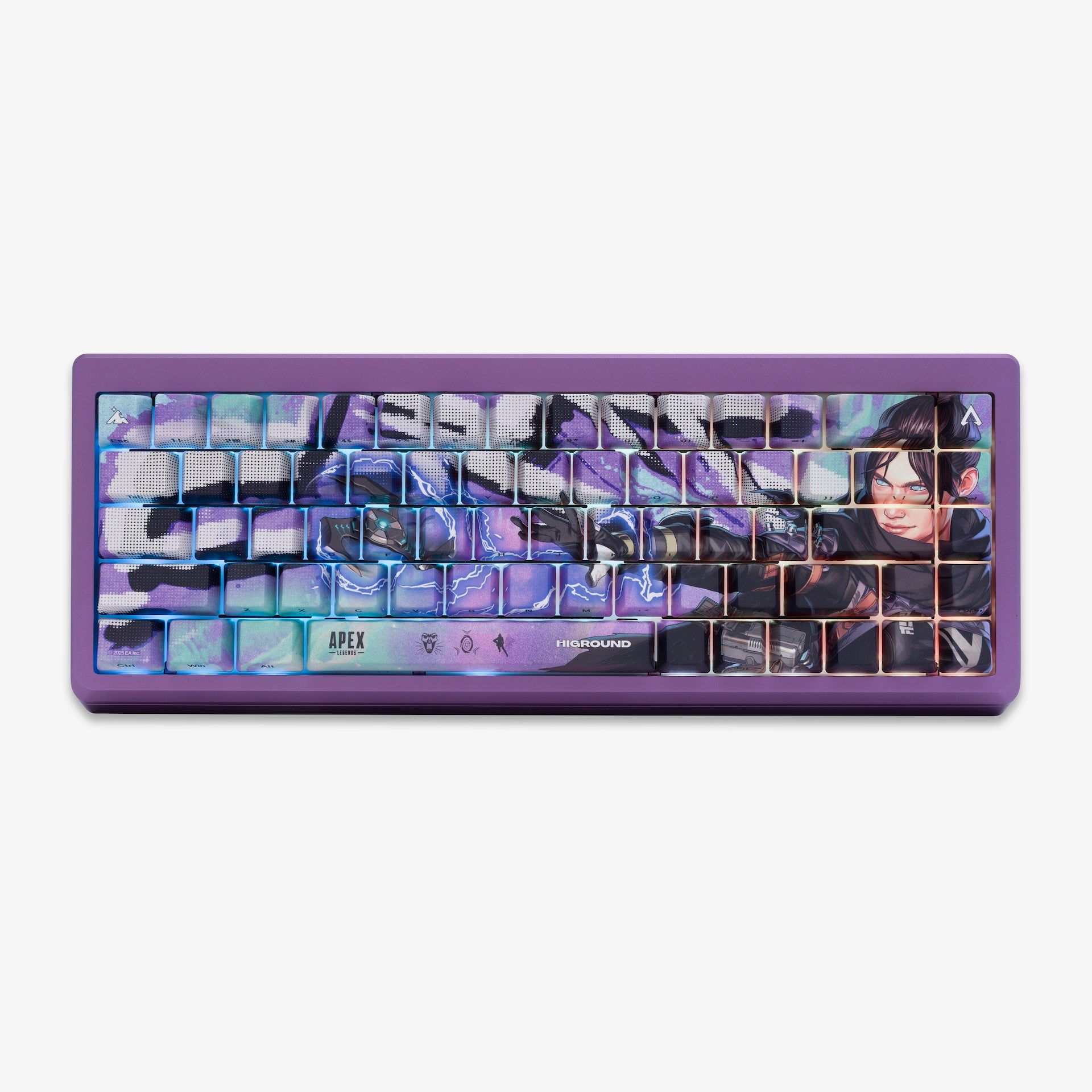 Apex Legends™ Higround Summit 65 Mechanical Gaming Keyboard - Wraith Edition | Fast Typing & Pro Gaming Performance for PC & Esports