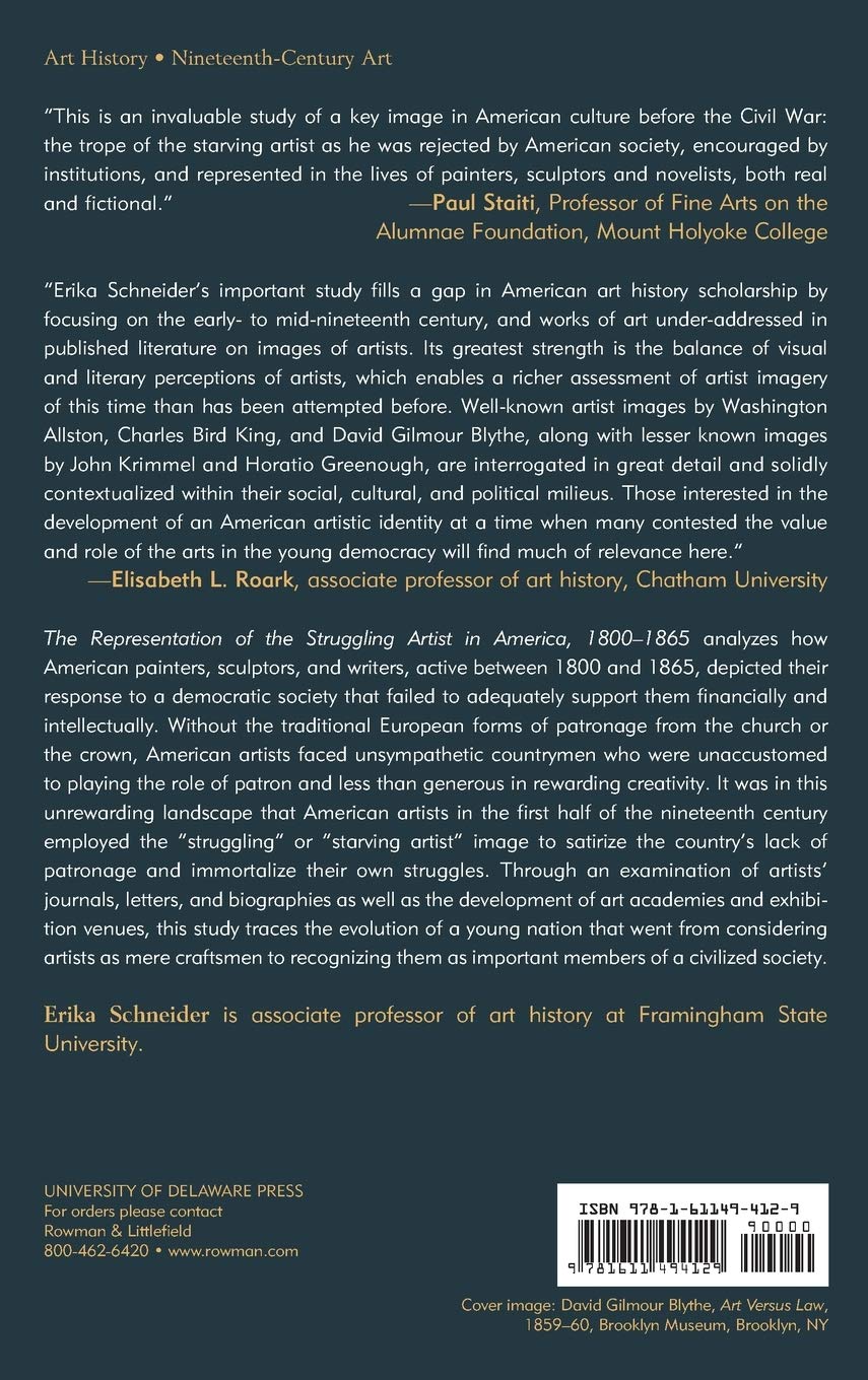 Struggling Artist in America 1800-1865 - Historical Analysis of American Art & Artists | Perfect for Art History Students, Researchers & Museum Enthusiasts