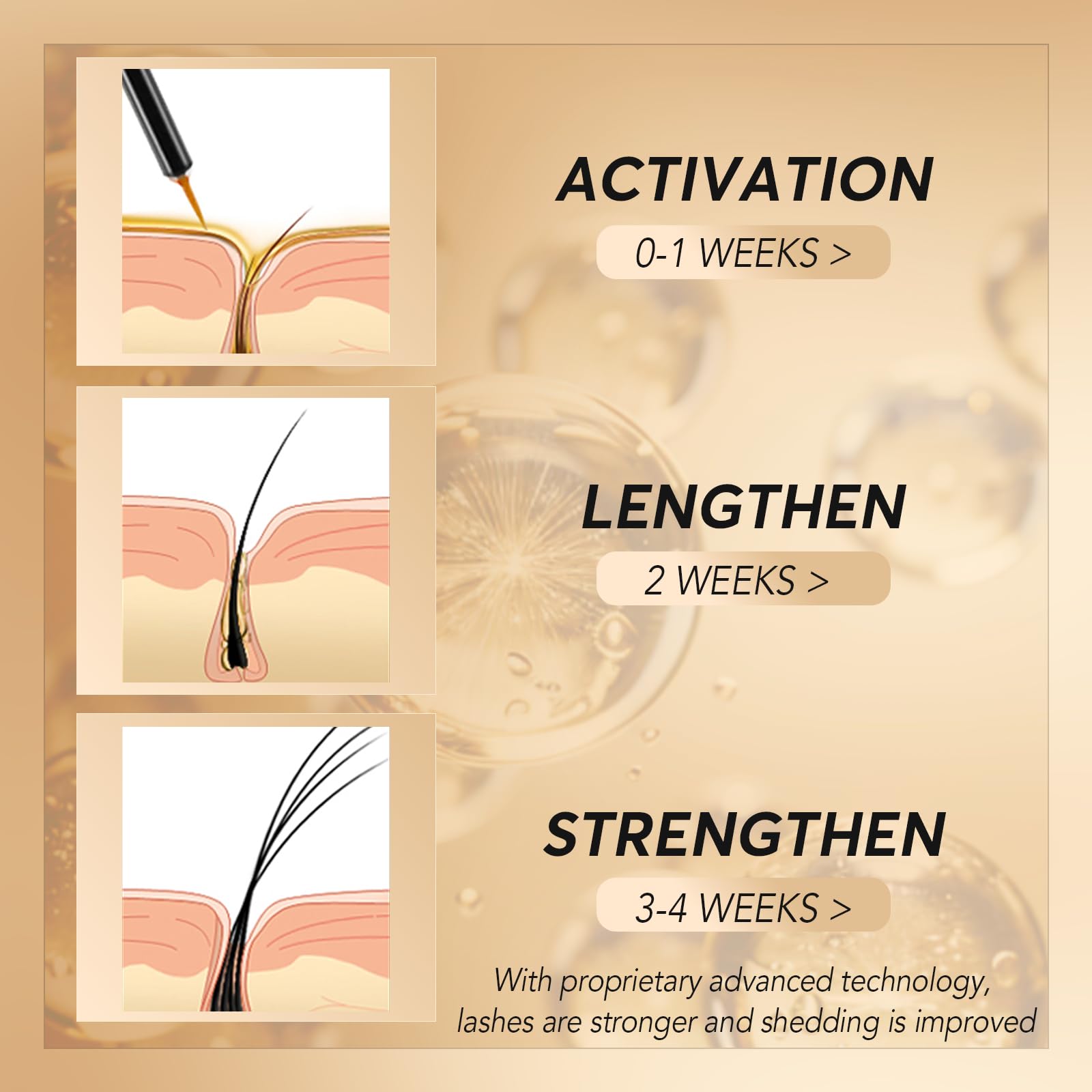 Eyelash Growth Serum with 15 Natural Plant Extracts – Lengthen & Strengthen Lashes for Fuller Look | Vegan, Cruelty-Free Lash Enhancer | Perfect for Daily Use & Special Occasions