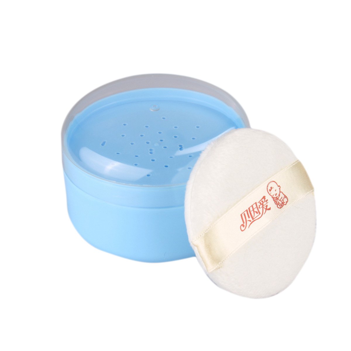 Portable Baby Talcum Powder Puff with Travel-Friendly Box Case - Soft & Gentle Application for Newborns & Infants - Perfect for Diaper Changes, Bath Time & Skin Care