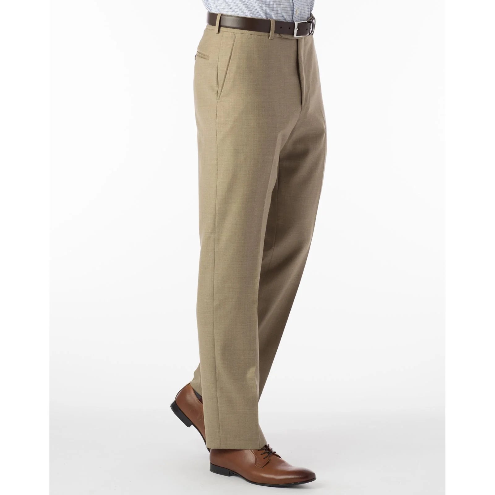 Allen Oniel Tan Harness Dress Pants for Men - Stylish Formal Office Wear & Business Attire - Perfect for Weddings, Interviews, and Professional Events
