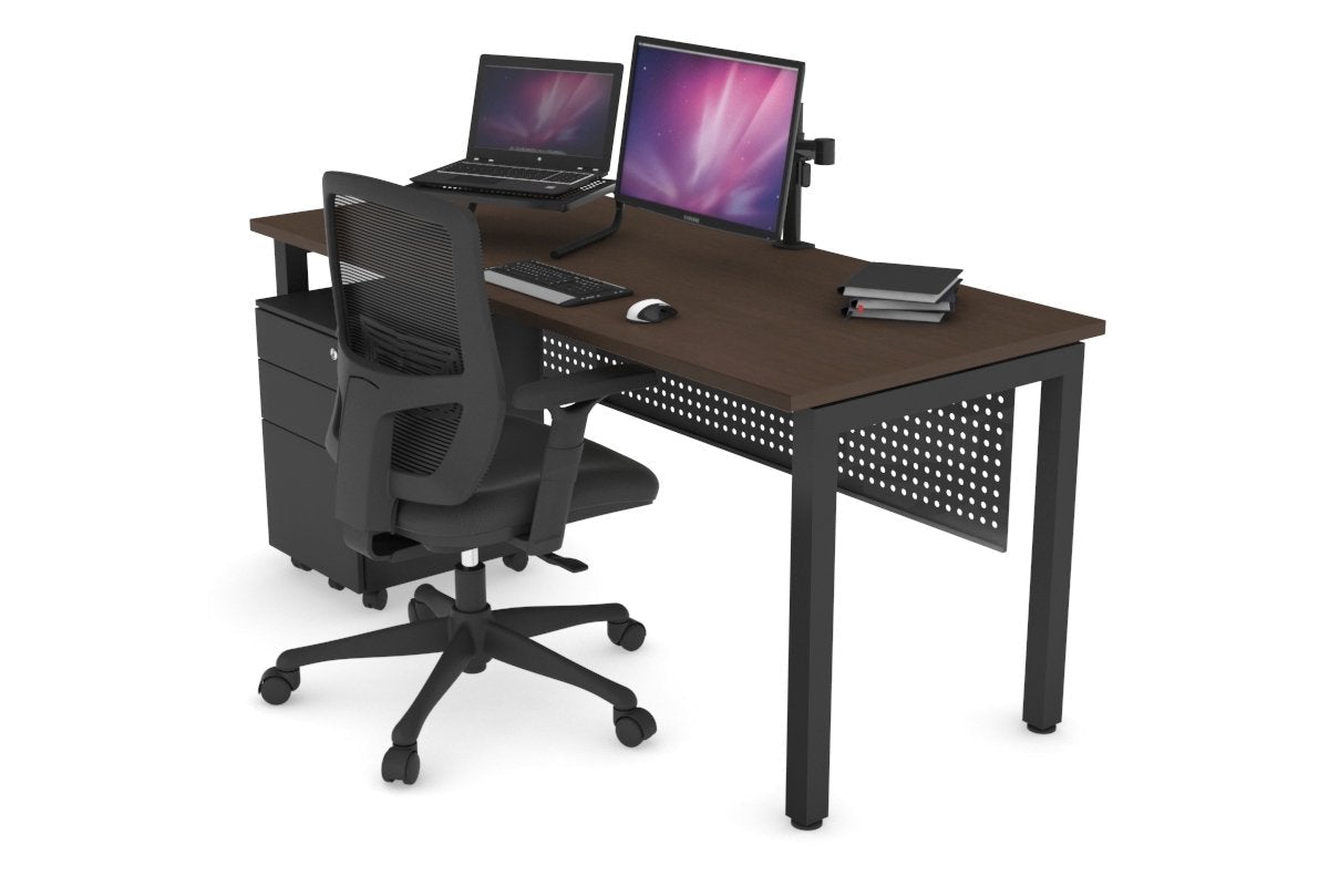 Quadro Square Legs Office Desk - 1600L x 700W Modern Workstation for Home & Office - Perfect for Remote Work, Study & Professional Workspaces