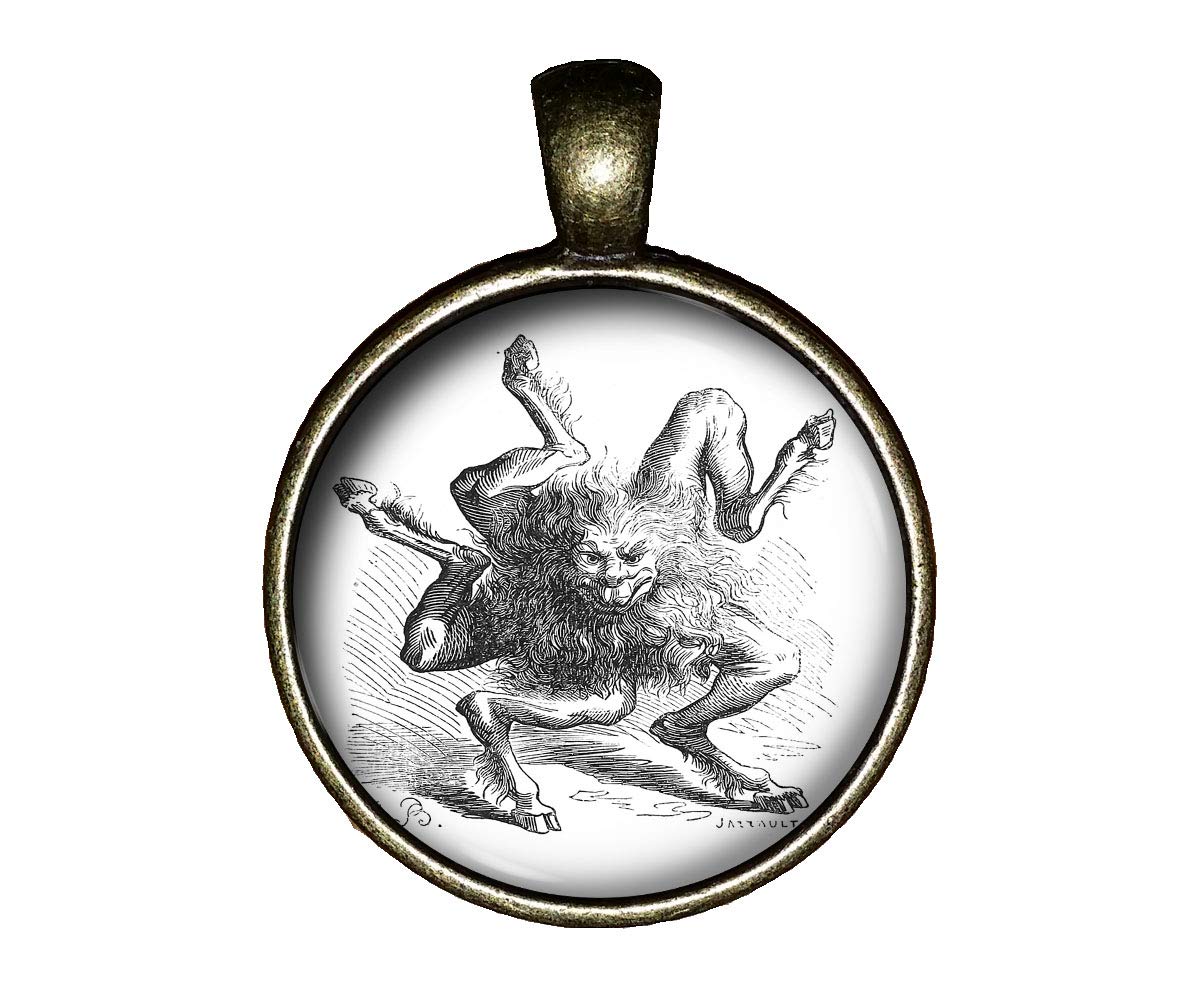 Buer Skull Demon Necklace - Gothic Jewelry Pendant Charm for Men & Women - Perfect for Halloween, Cosplay, and Dark Fashion Accessories
