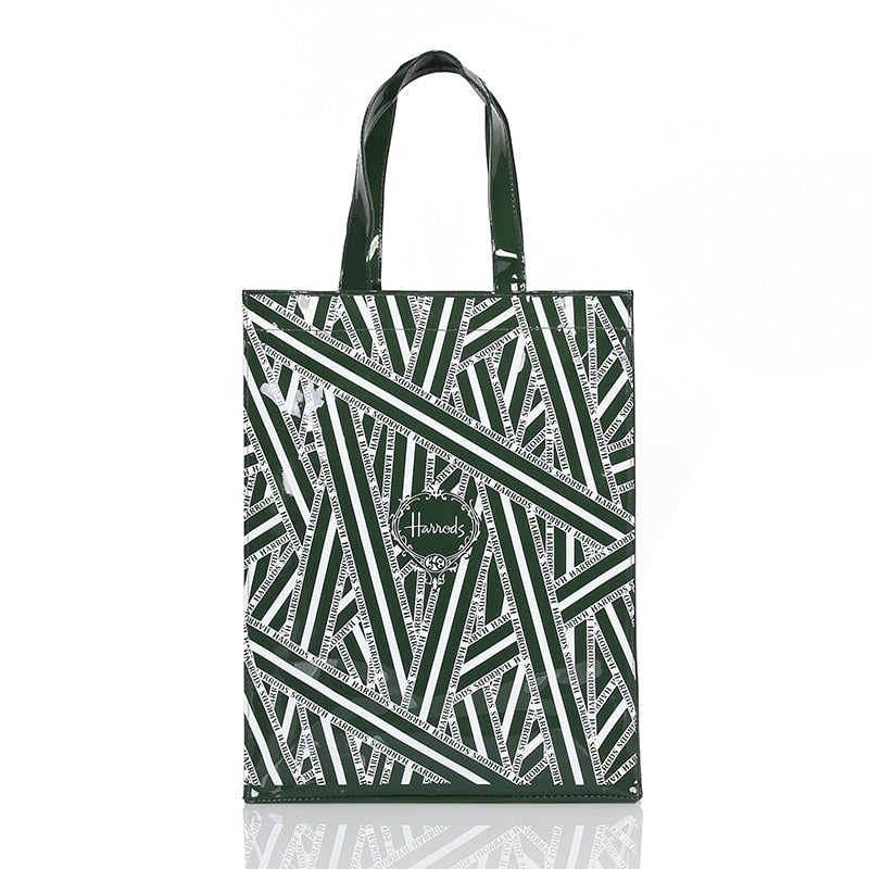 Eco-Friendly Women's Floral Tote Shopping Bag - Reusable Grocery Bag for Beach, Market & Daily Use