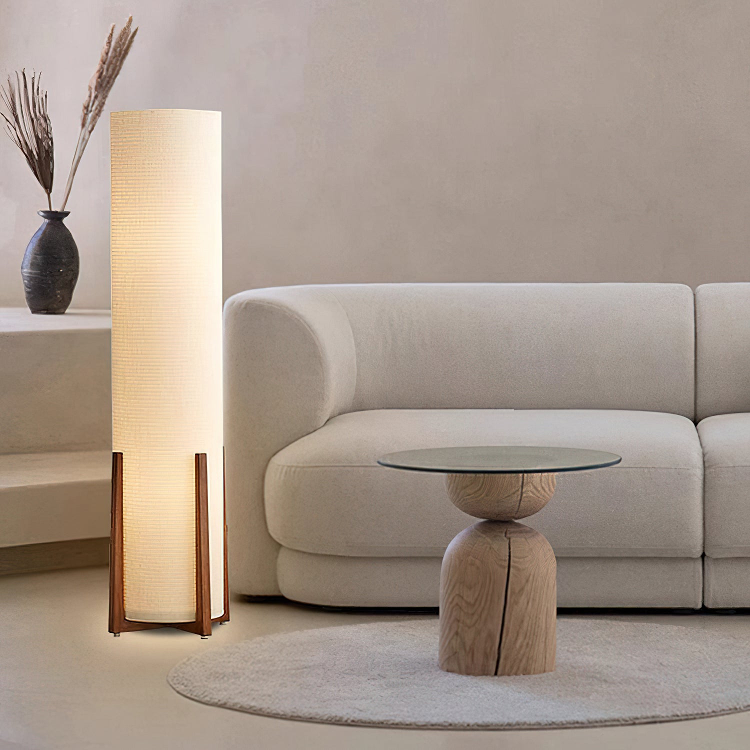 Brightech Parker LED Floor Lamp - Modern Standing Light for Living Room, Bedroom & Office - Adjustable Brightness & Energy Efficient Lighting for Reading & Relaxation