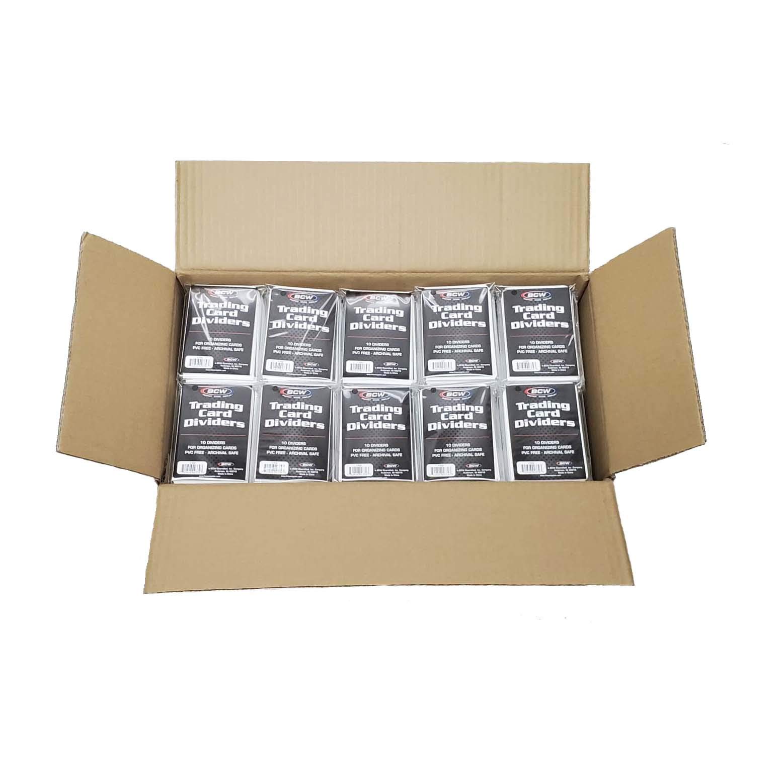 BCW 1000 Pack Trading Card Dividers - Archival Quality with Write-On Tabs | Compatible with 3200 & 5000 Super Monster Card Storage Boxes | Perfect for TCG, Sports Cards & Collectibles Organization