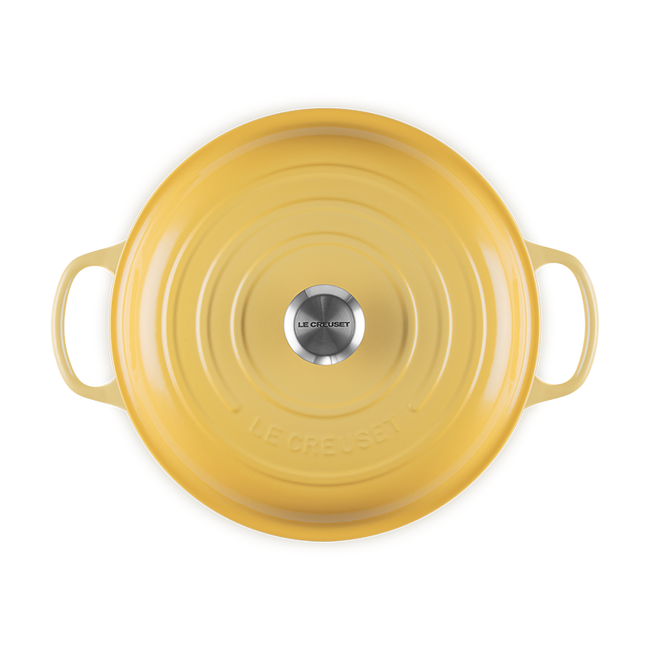 Le Creuset Camomille 3.5 Quart Enameled Cast Iron Braiser with Lid - Perfect for Slow Cooking, Roasting & Serving Dishes - Ideal for Stovetop, Oven & Tabletop Use