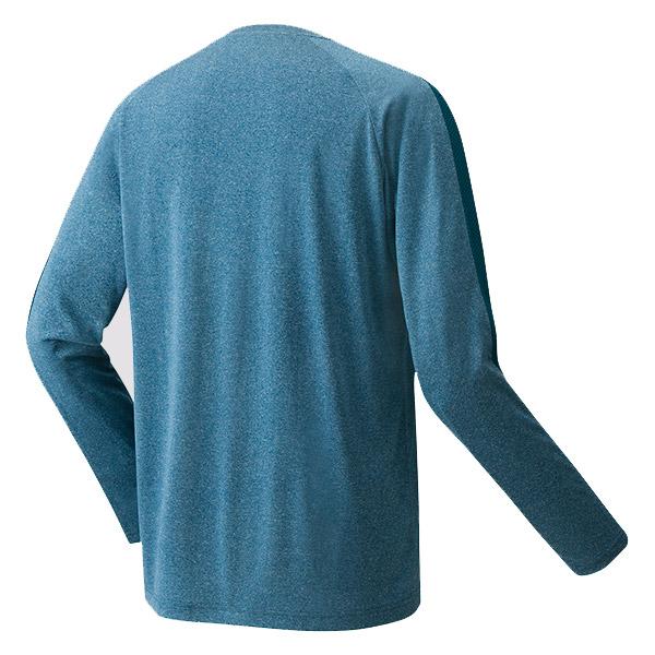 Yonex 16382 Men's Long Sleeve Performance T-Shirt - Dark Marine Blue - Moisture Wicking & Breathable for Tennis, Golf & Casual Wear
